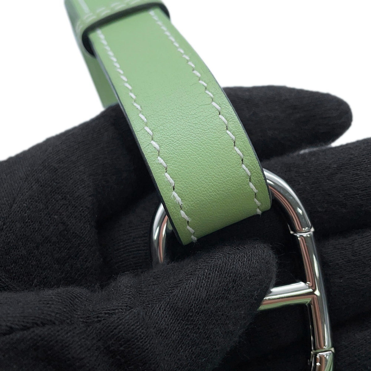 Hermes Bambou Vert Swift Leather Fanny Pack Handbag (Pre-Owned)