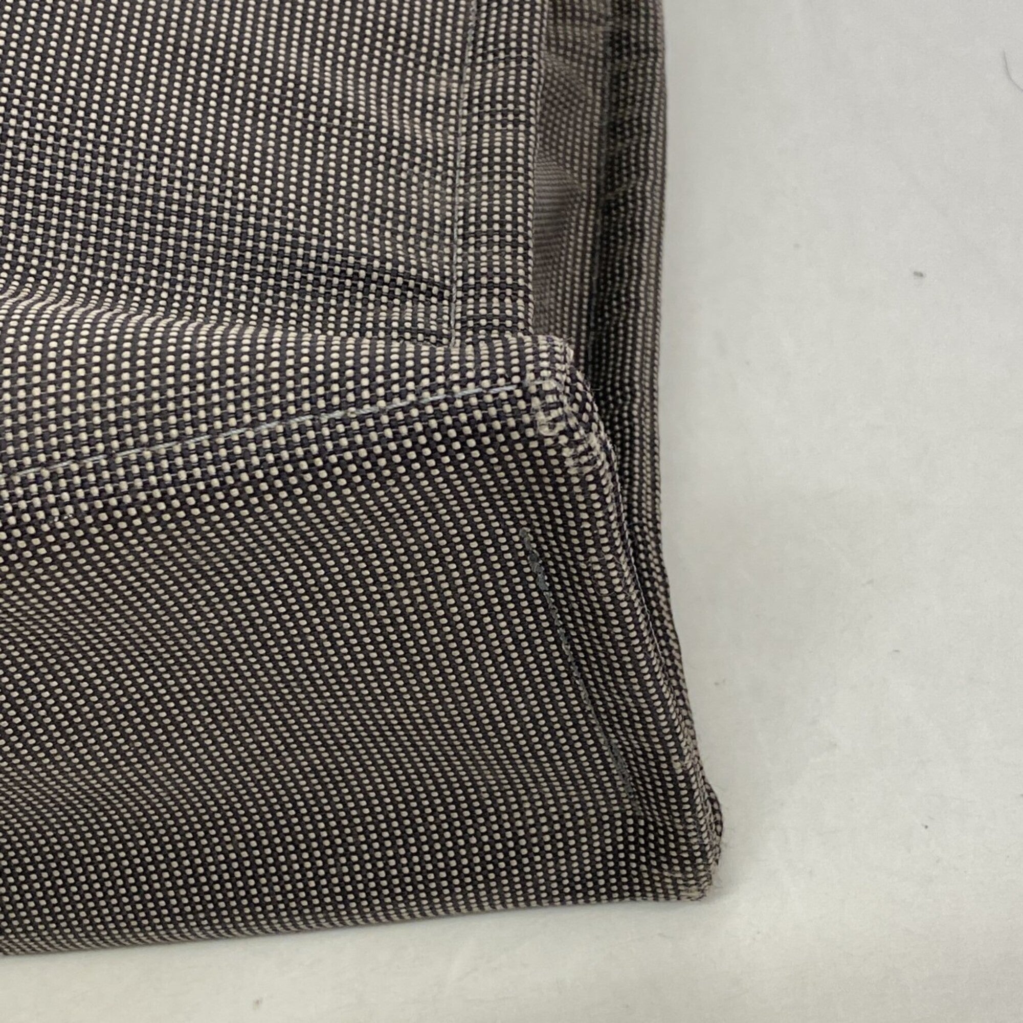 Hermes Gray Canvas Tote Bag (Pre-Owned)