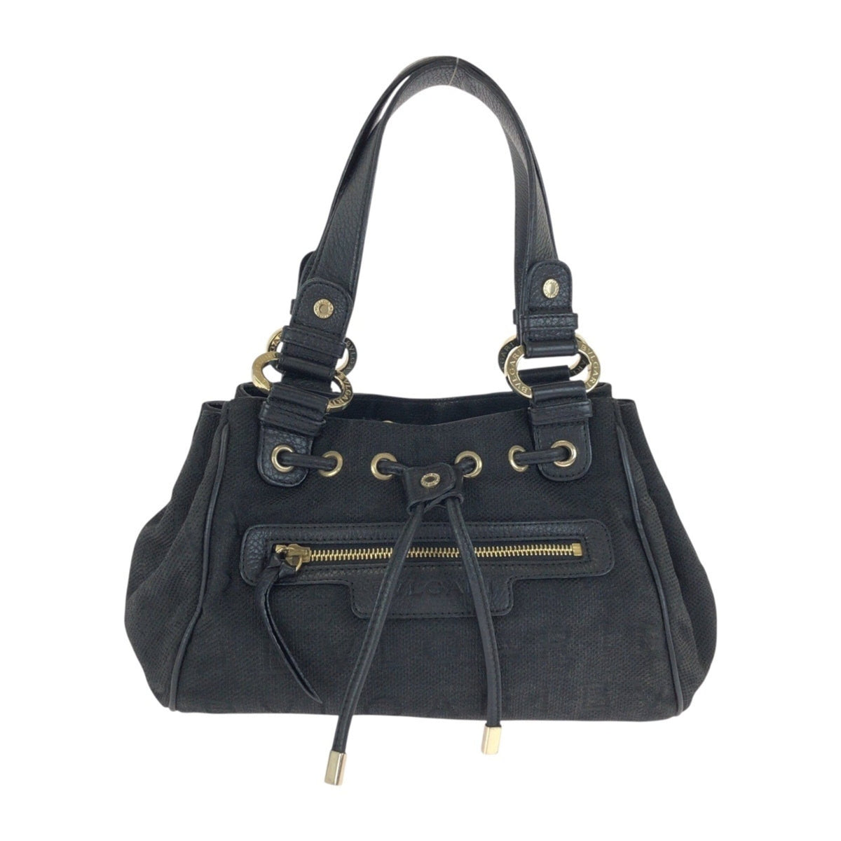 Bvlgari Black Canvas Handbag (Pre-Owned)