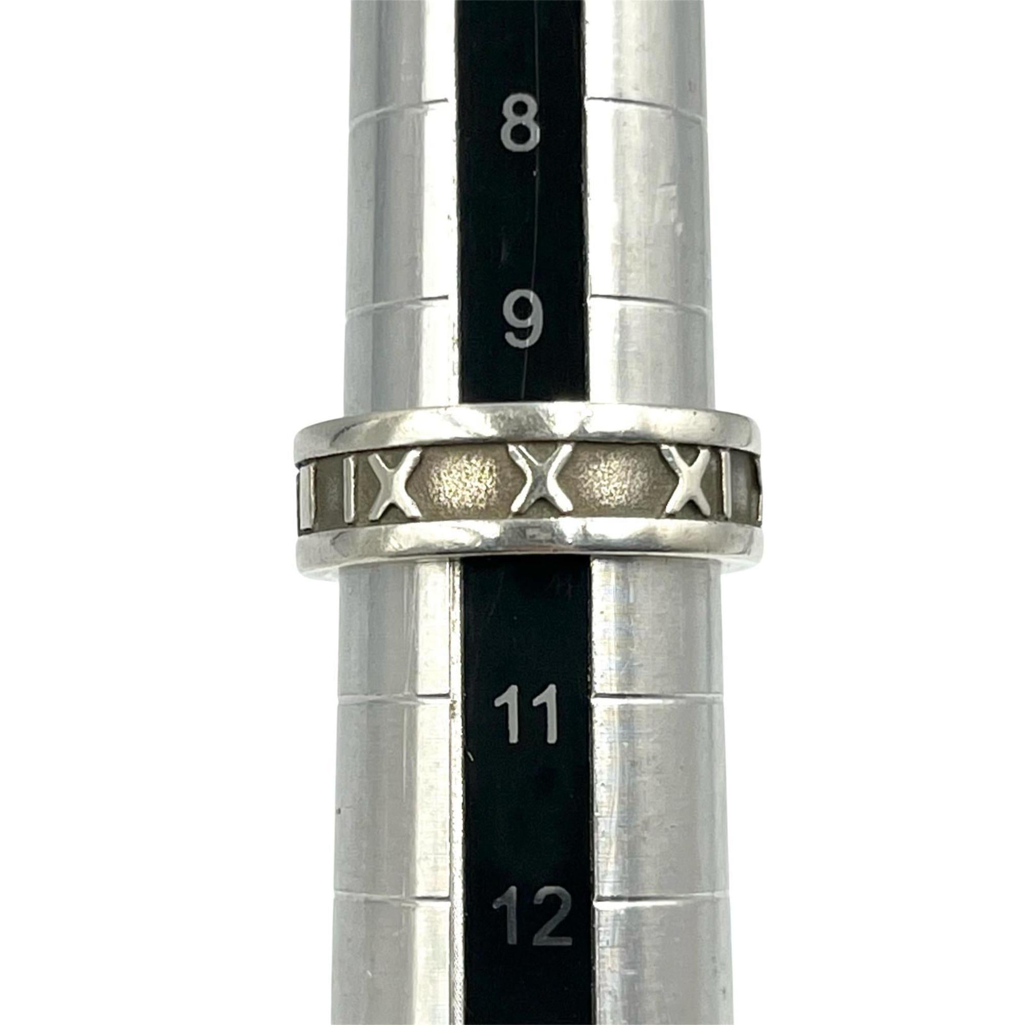 Tiffany Silver Black Silver 925 Band Ring (Pre-Owned)