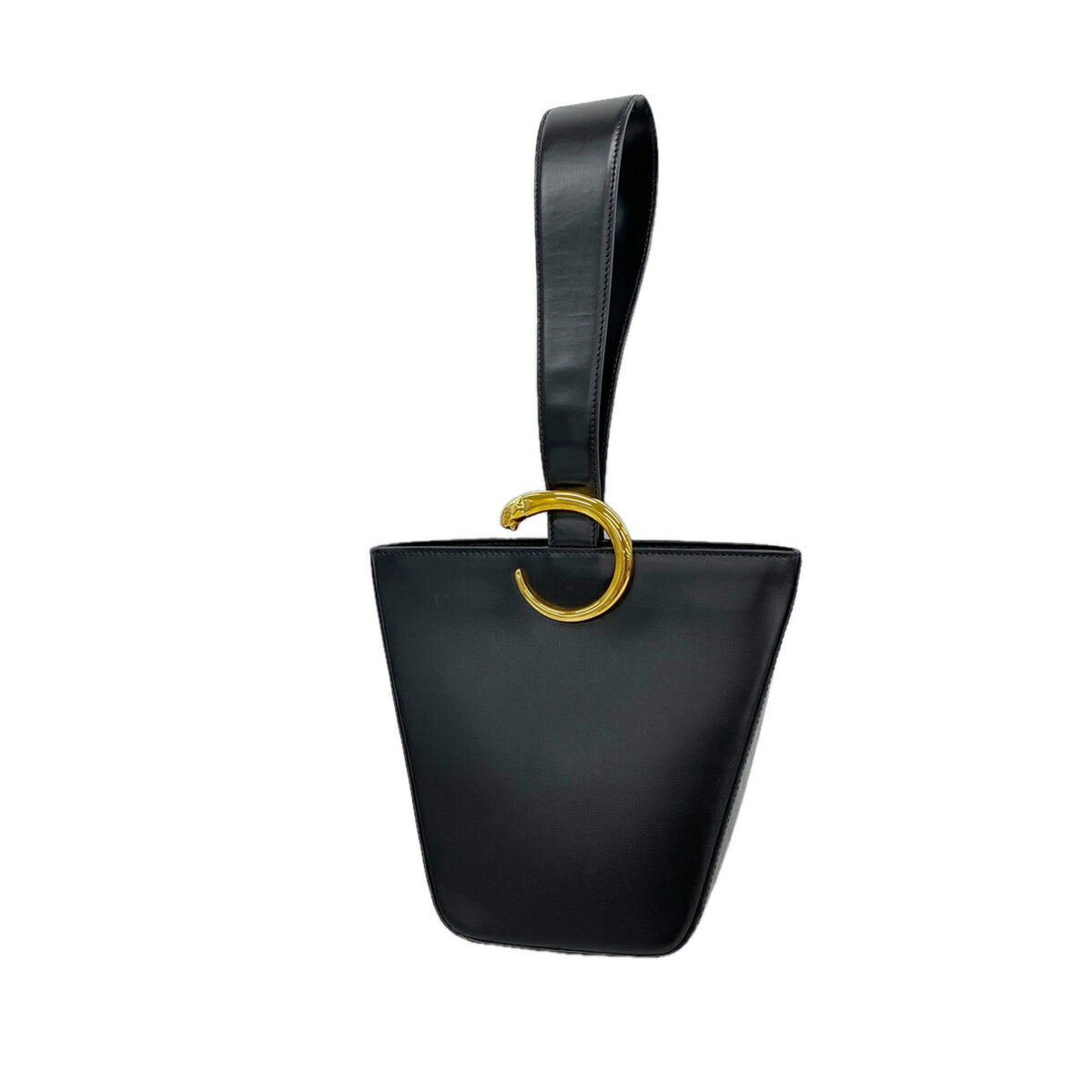 Cartier Black Leather Handbag (Pre-Owned)