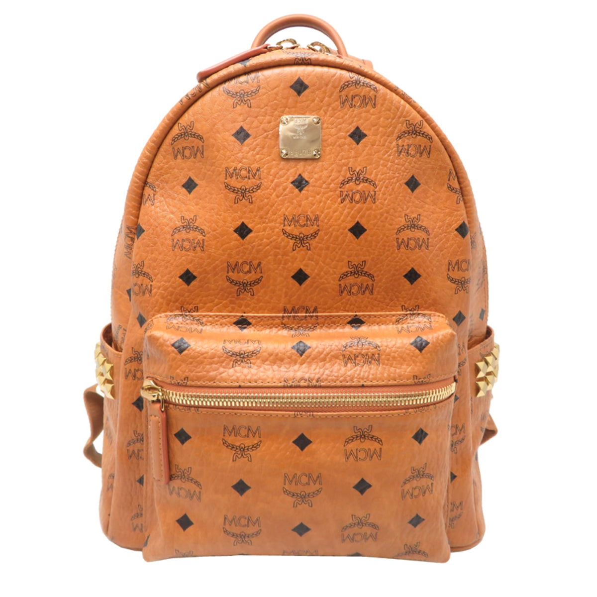 Mcm Brown Pvc Backpack (Pre-Owned)