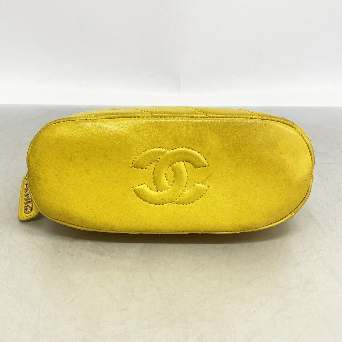 Chanel Yellow Leather Handbag (Pre-Owned)