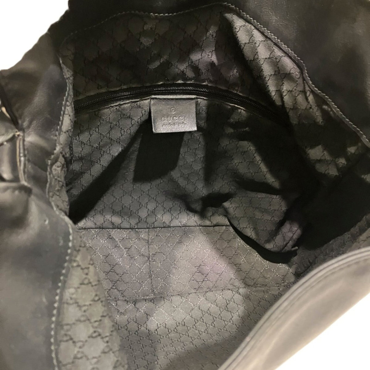 Gucci Black Leather Shoulder Bag (Pre-Owned)