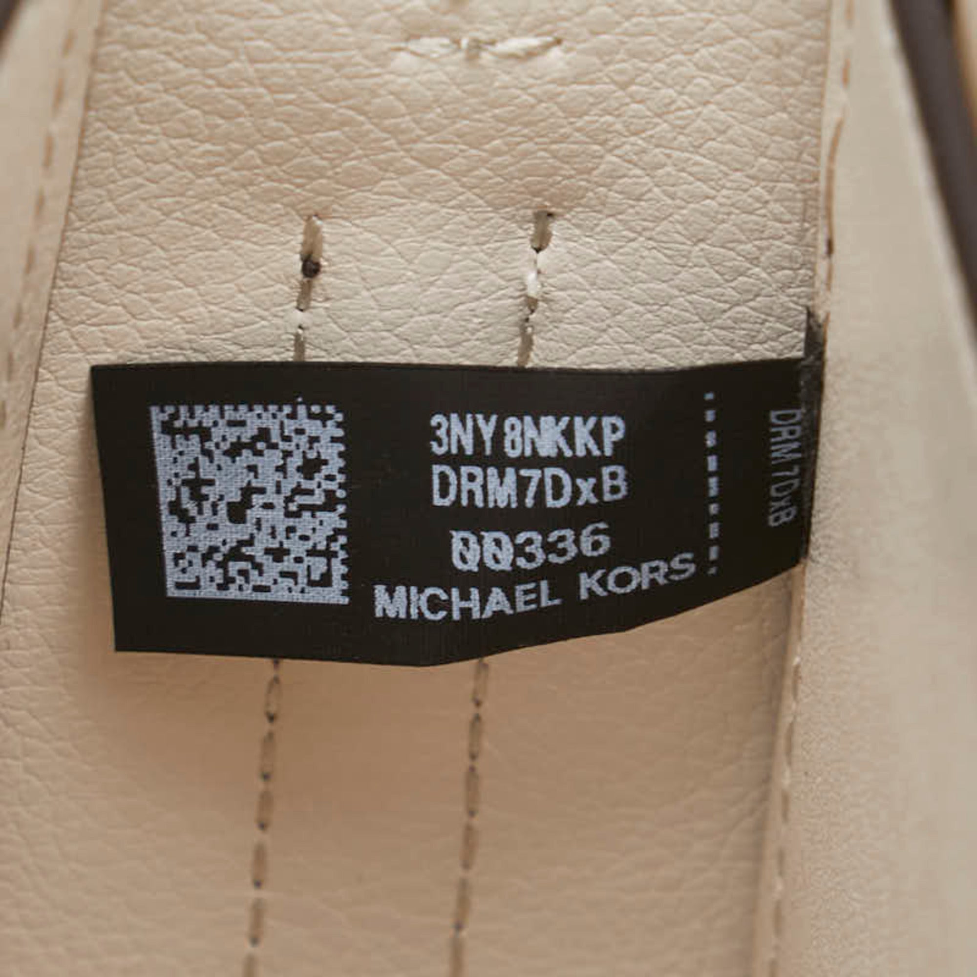 Michael Kors Beige Brown Leather Shoulder Bag (Pre-Owned)