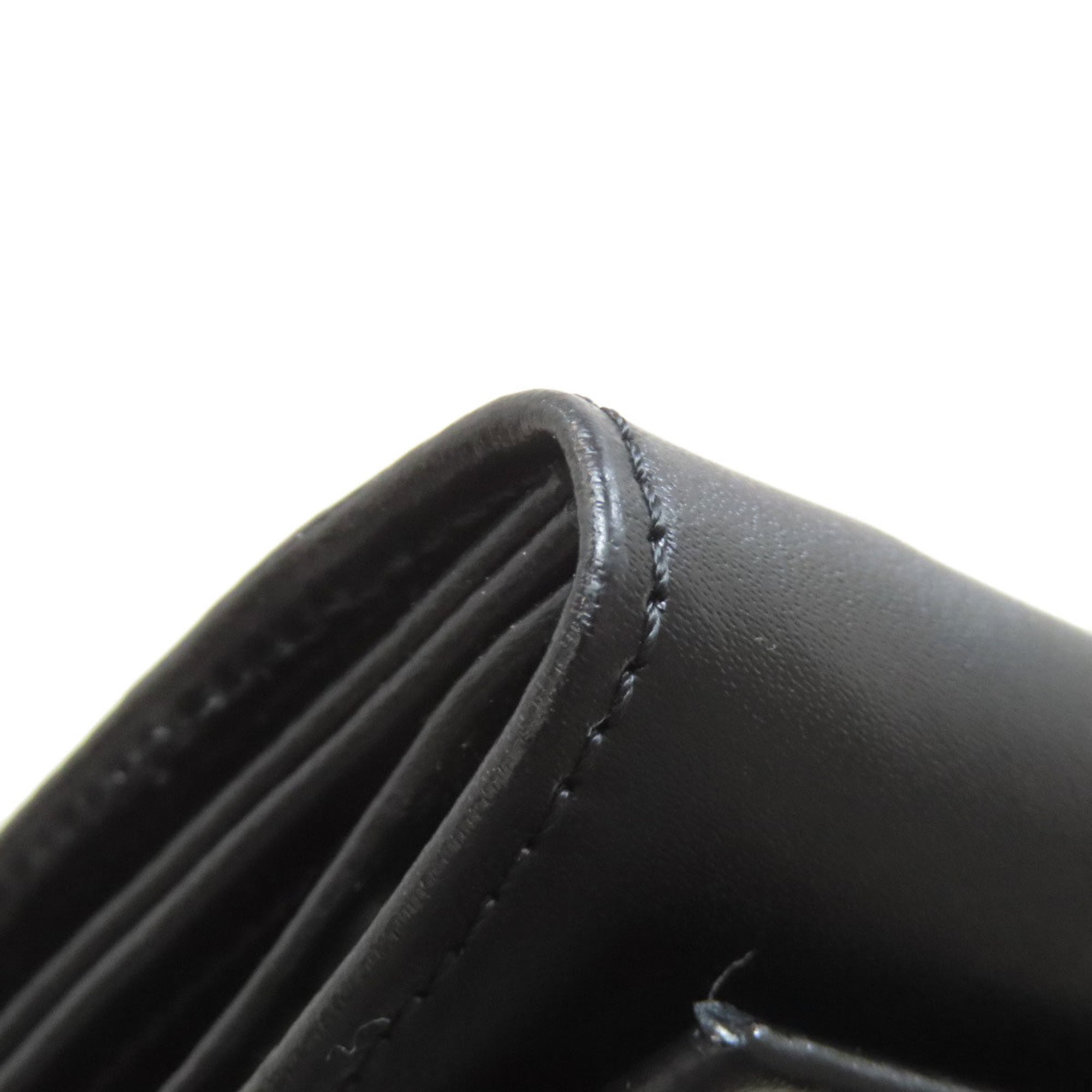 Celine Black Leather Long Wallet (Bi-Fold) (Pre-Owned)