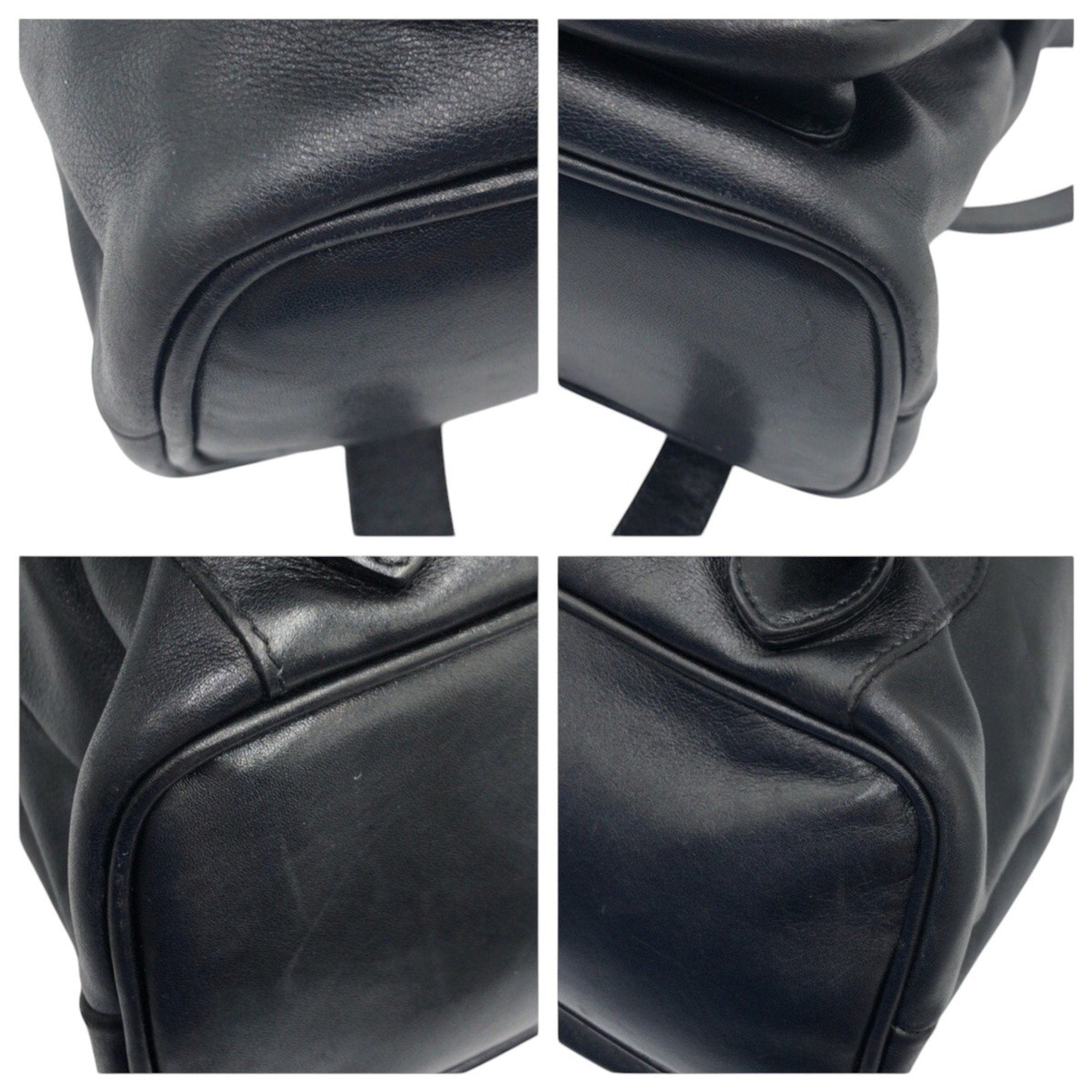 Gucci Black Leather Backpack (Pre-Owned)