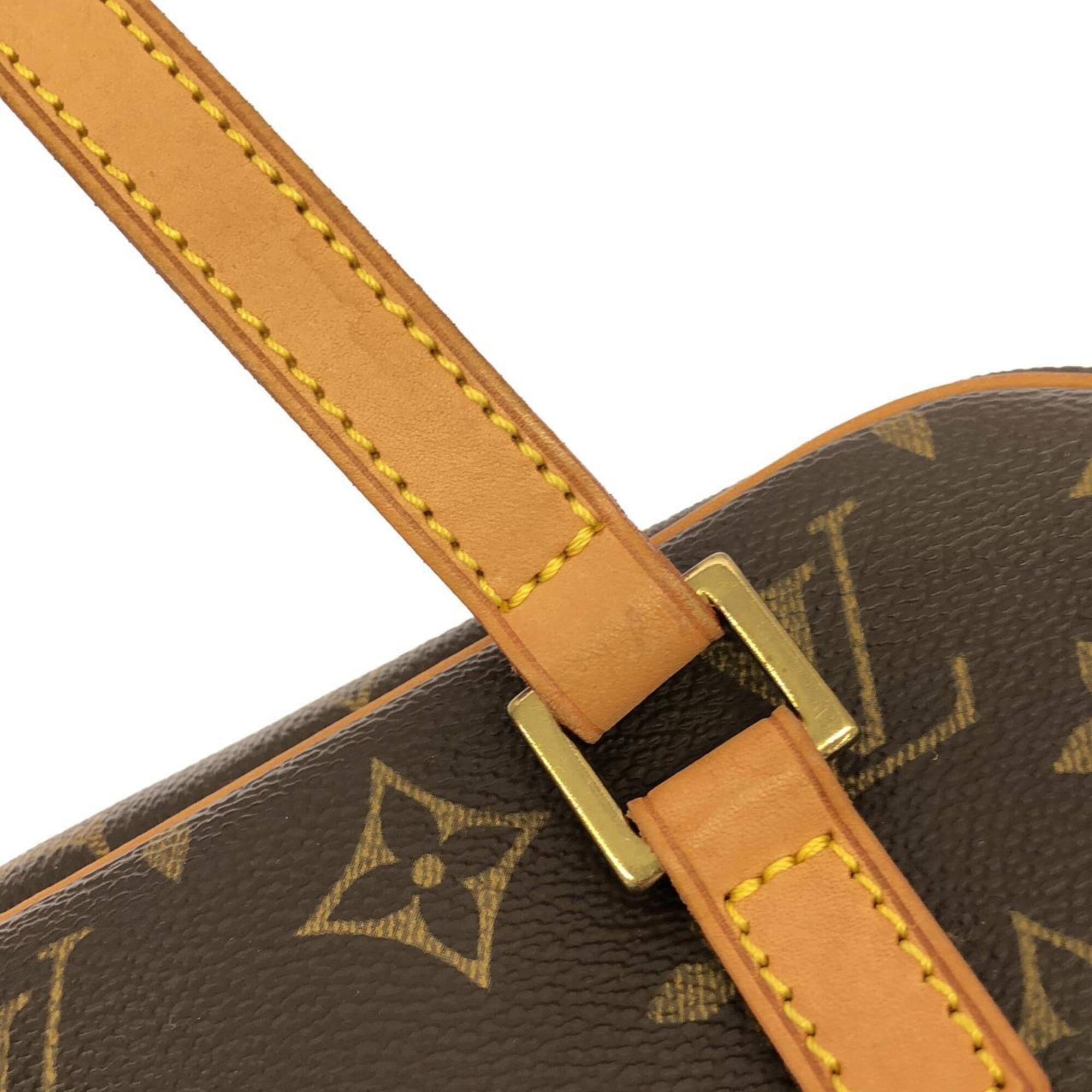 Louis Vuitton Monogram Marron Coated Canvas Shoulder Bag (Pre-Owned)