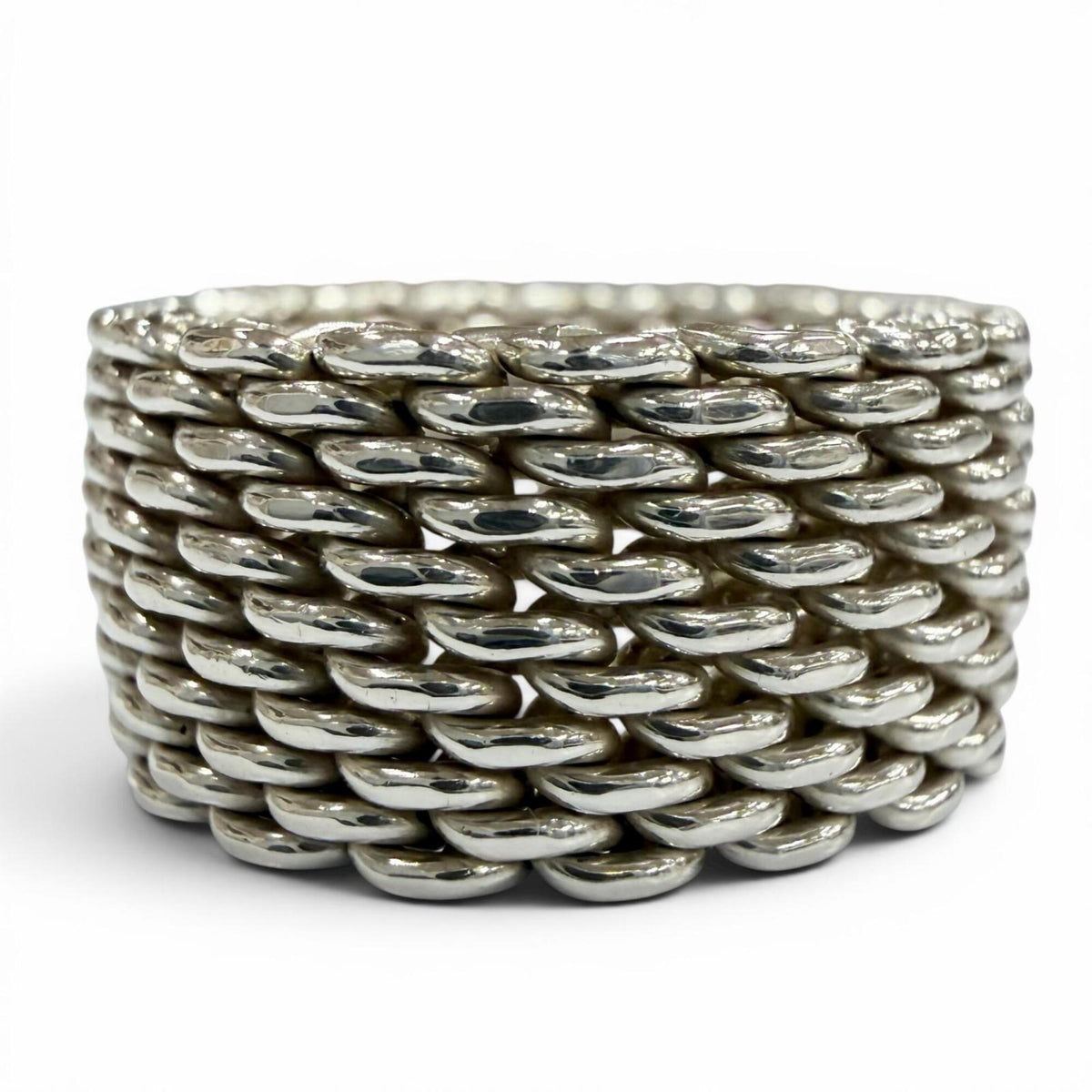 Tiffany Silver Silver 925 Band Ring (Pre-Owned)
