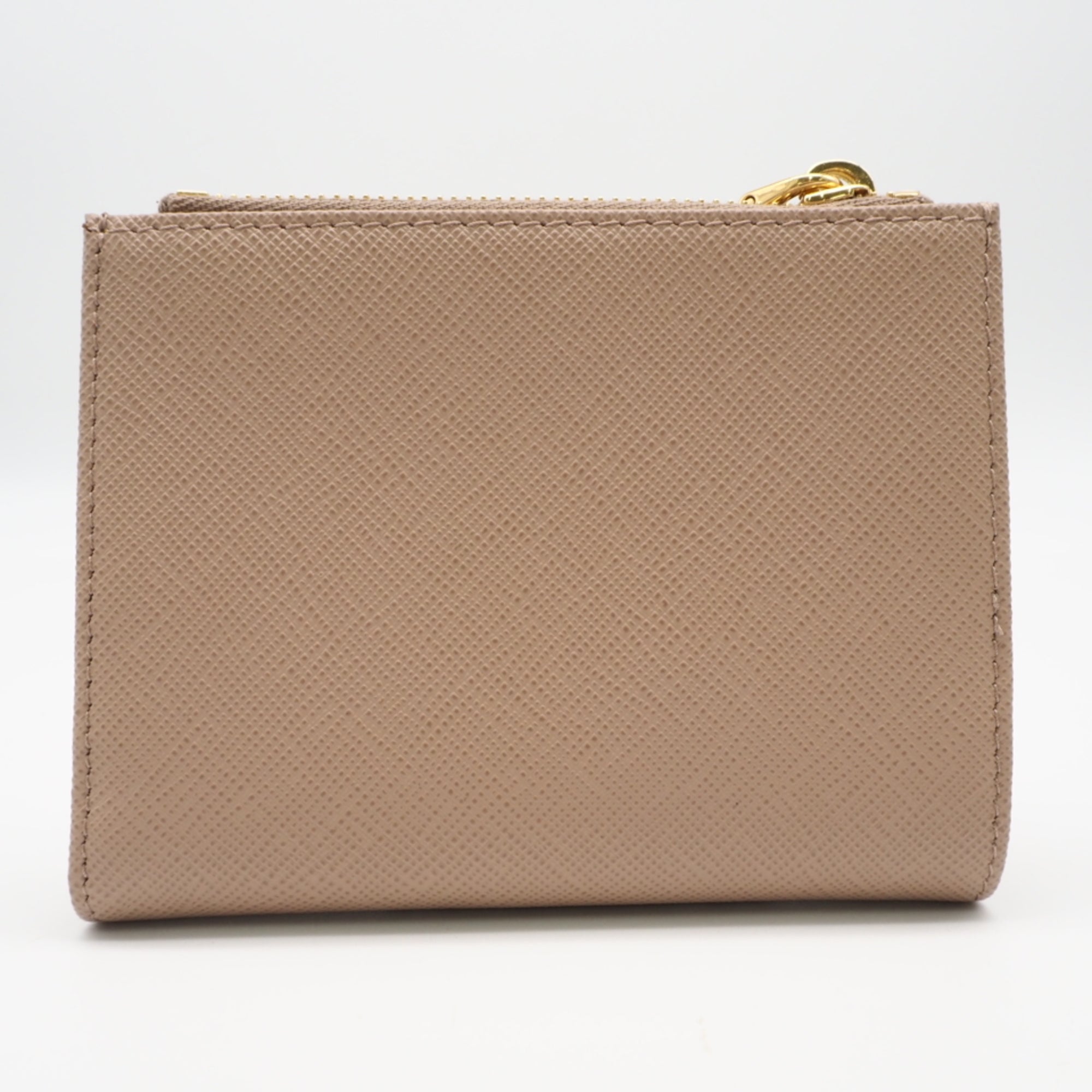 Prada Saffiano Beige Saffiano Wallet (Bi-Fold) (Pre-Owned)