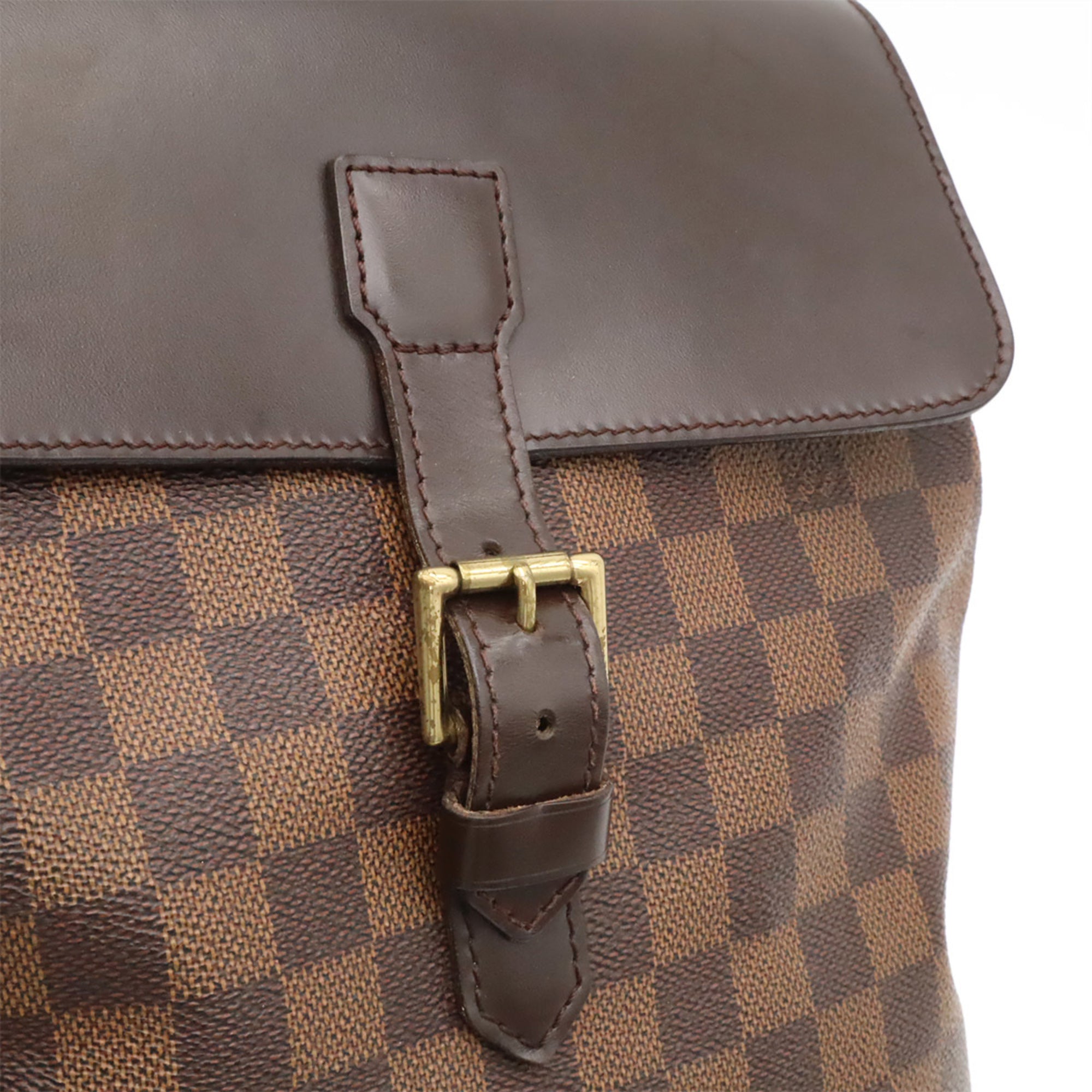 Louis Vuitton Brown Damier Canvas Pvc Backpack Shoulder Bag (Pre-Owned)