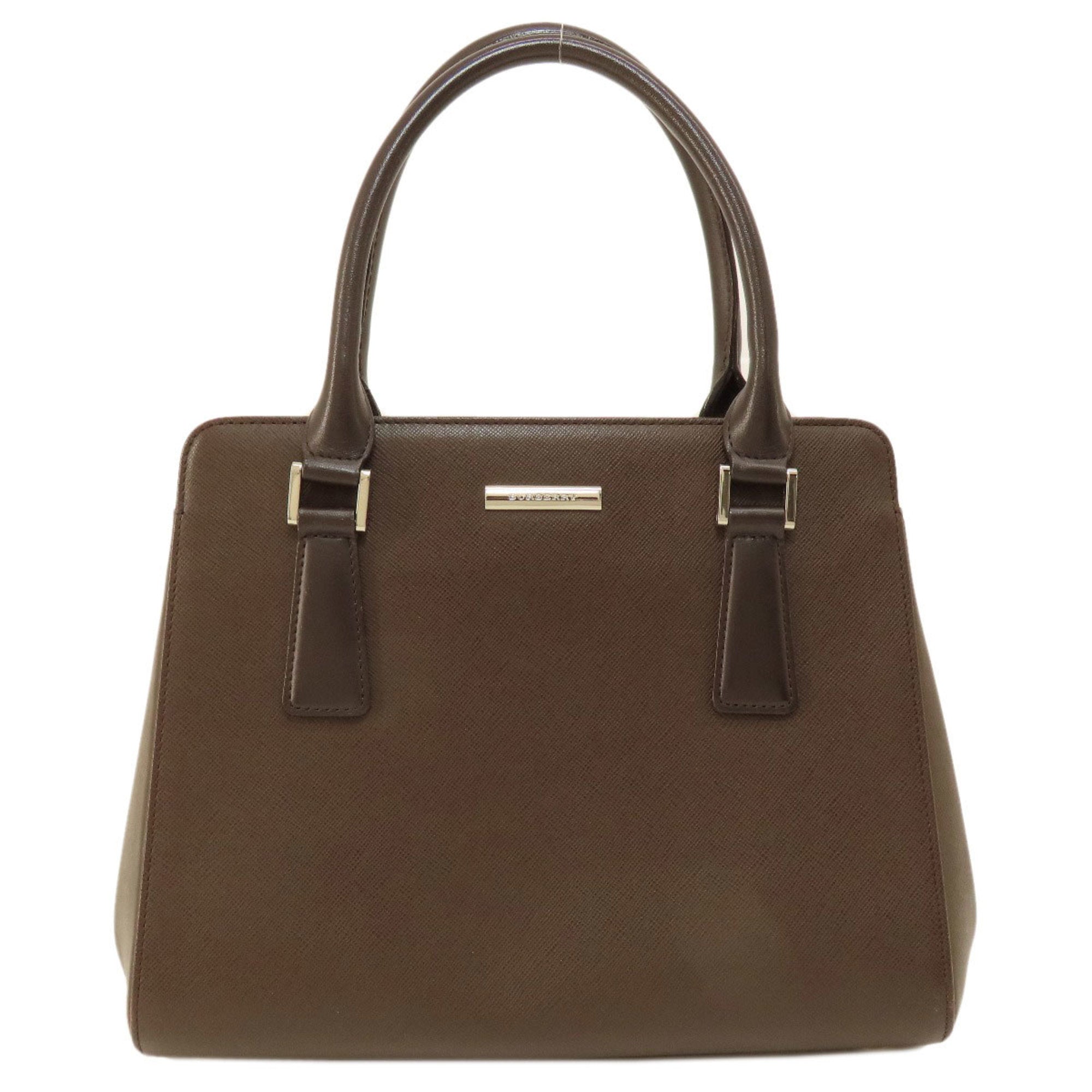 Burberry Dark Brown Leather Handbag (Pre-Owned)
