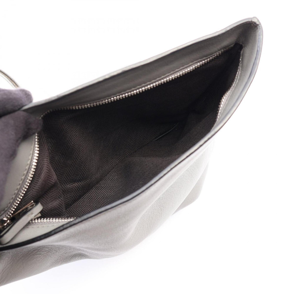 Loewe Gray Leather Fanny Pack Handbag (Pre-Owned)