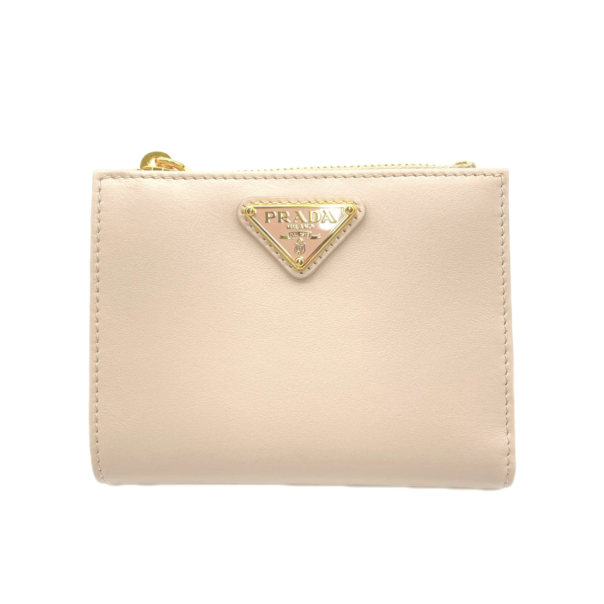 Prada Beige Leather Wallet (Bi-Fold) (Pre-Owned)