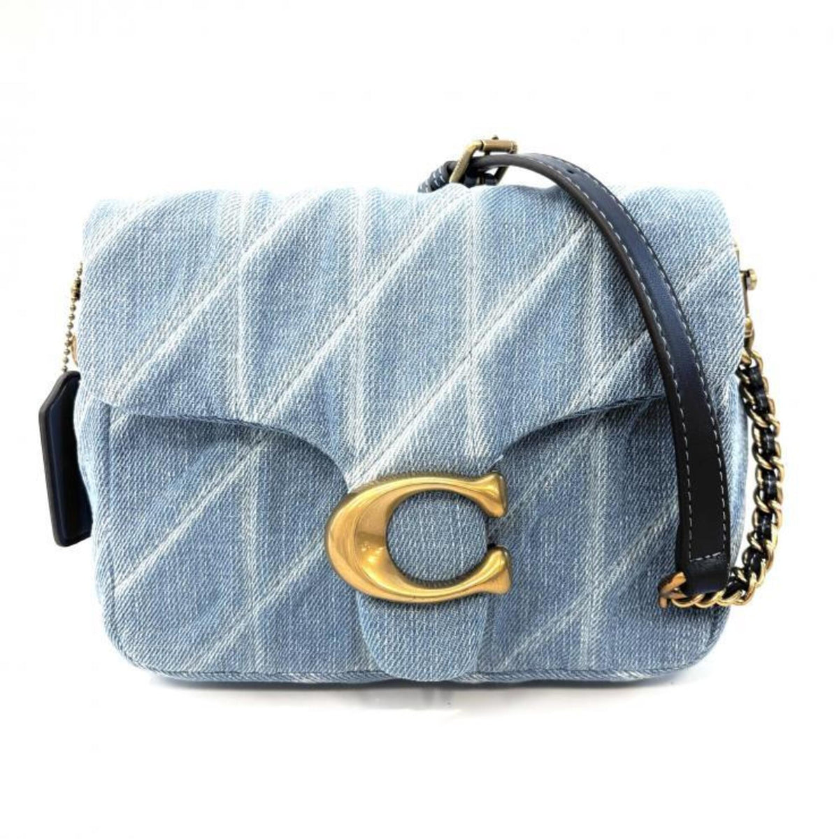 Coach Blue Denim Shoulder Bag (Pre-Owned)