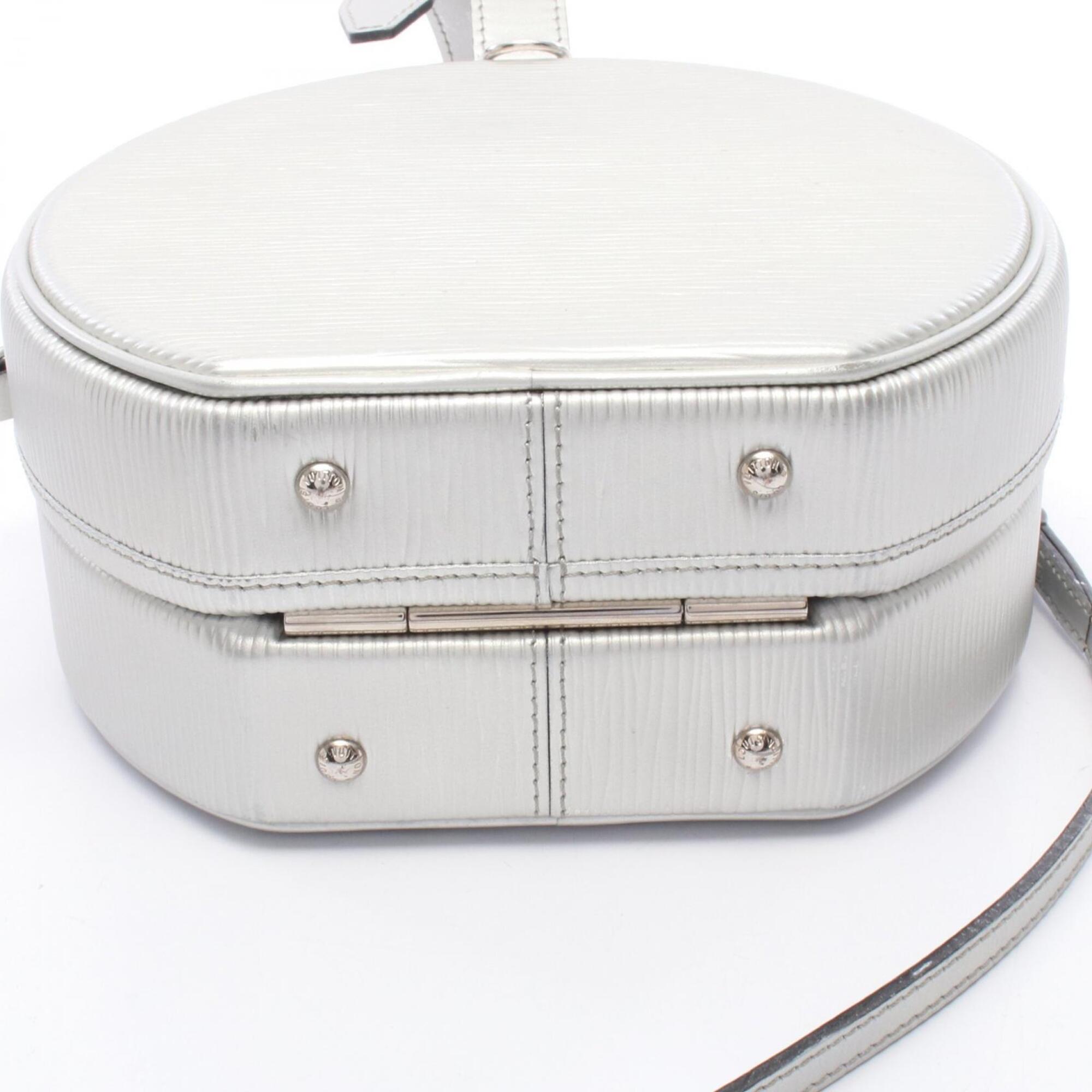 Louis Vuitton Silver Leather Handbag (Pre-Owned)