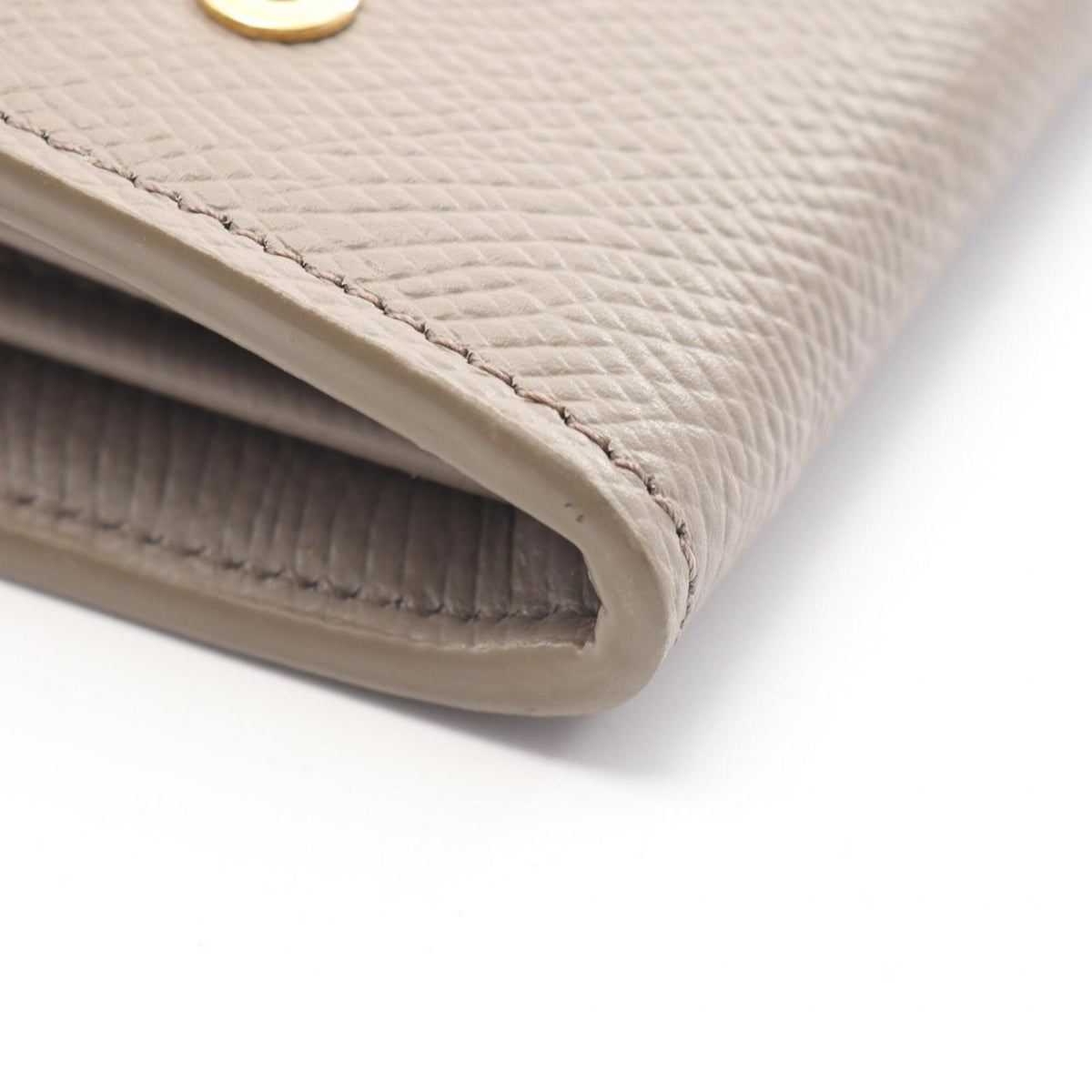 Celine Beige Leather Long Wallet (Bi-Fold) (Pre-Owned)