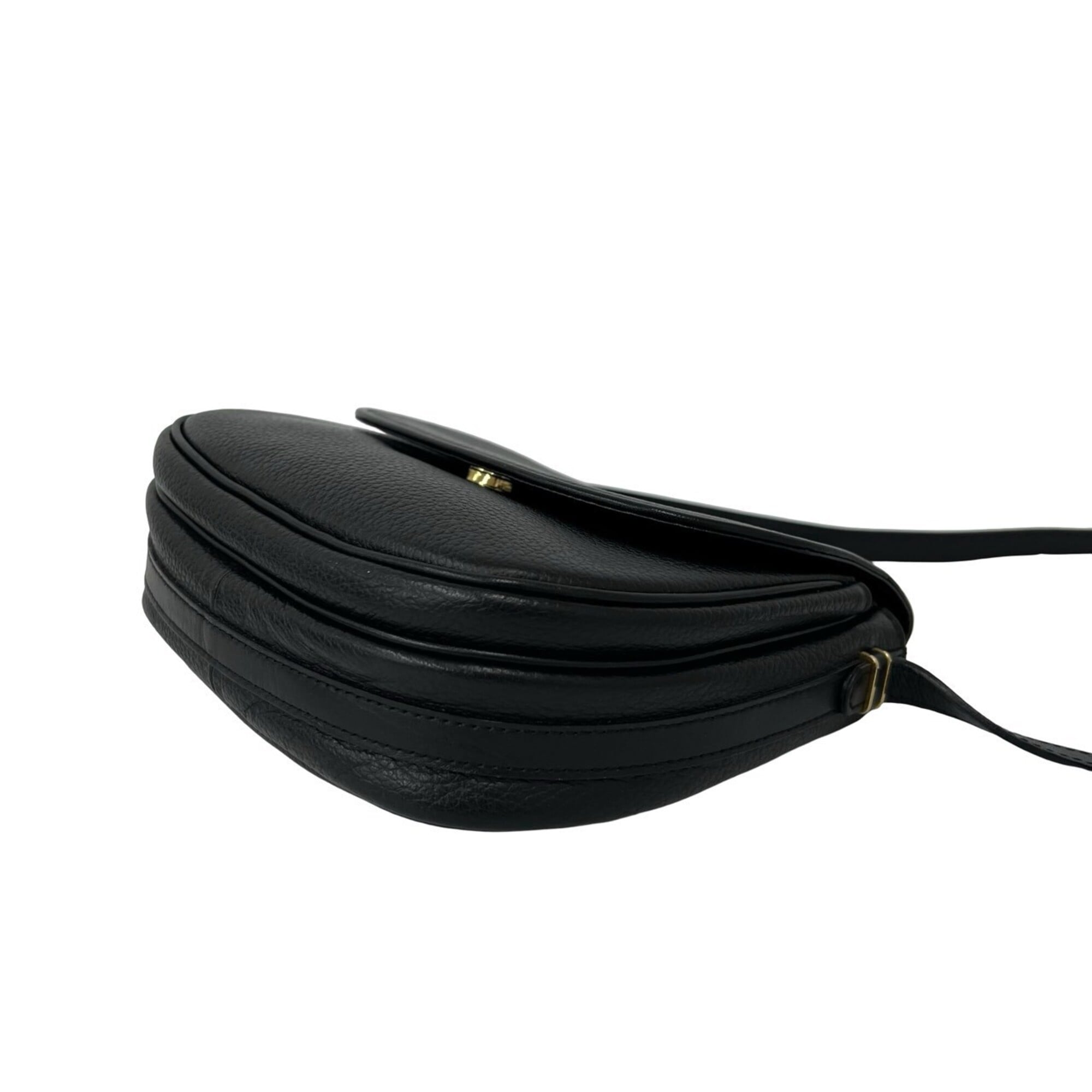 Burberry Black Leather Pochette Shoulder Bag (Pre-Owned)