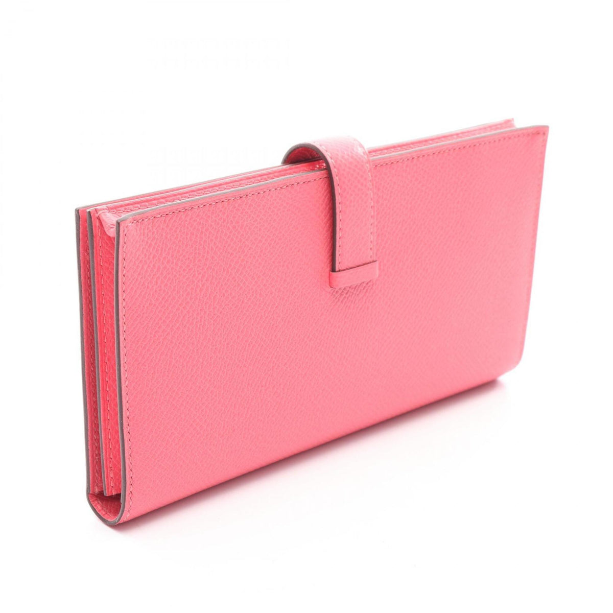 Hermes Pink Epsom Leather Long Wallet (Bi-Fold) (Pre-Owned)