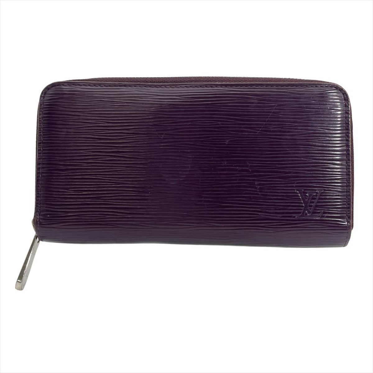 Louis Vuitton Black Cassis Purple Epi Leather Long Wallet (Bi-Fold) (Pre-Owned)