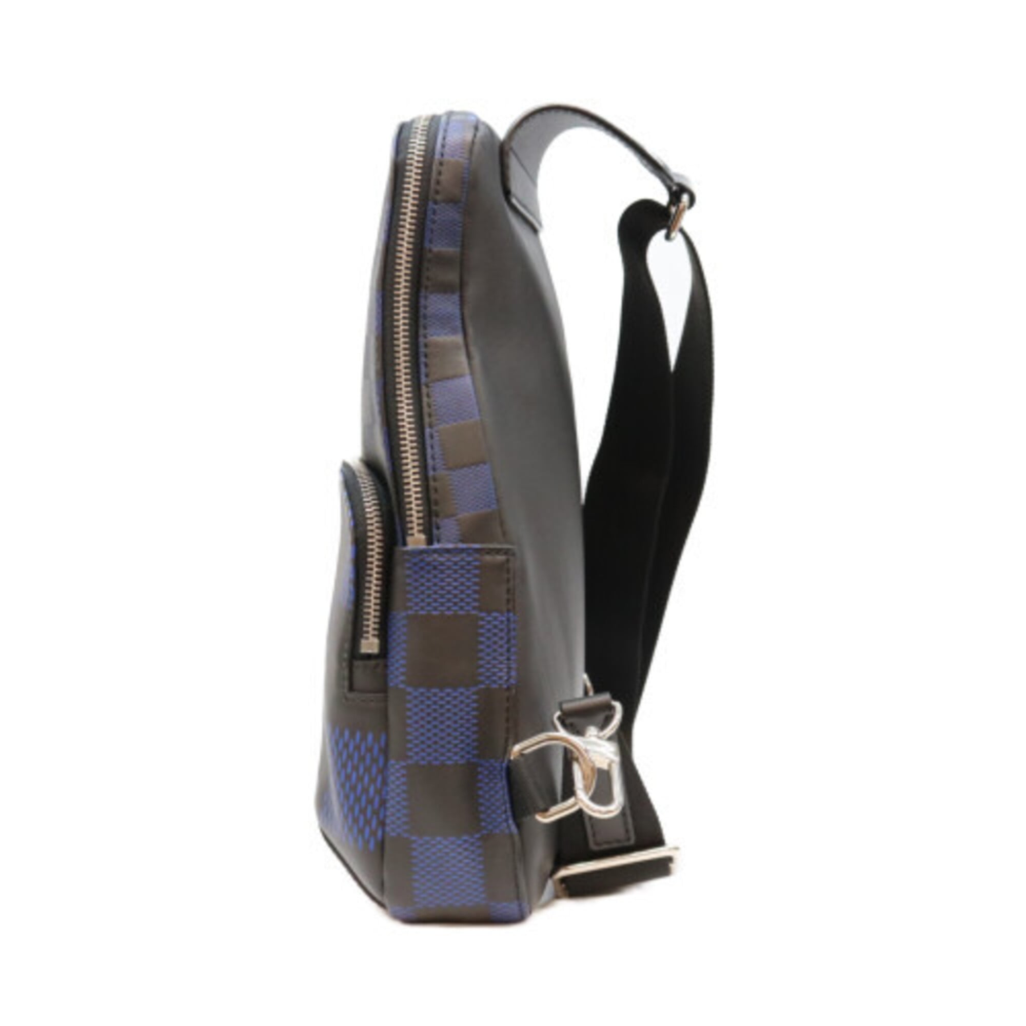 Louis Vuitton Black Blue Damier Infini Sling Bag (Pre-Owned)