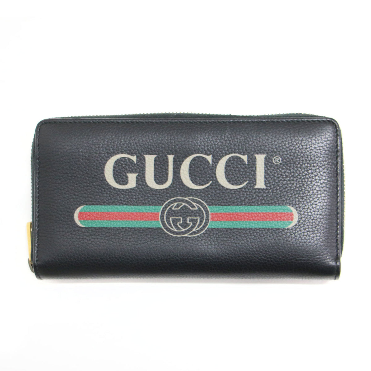 Gucci Black Leather Long Wallet (Bi-Fold) (Pre-Owned)