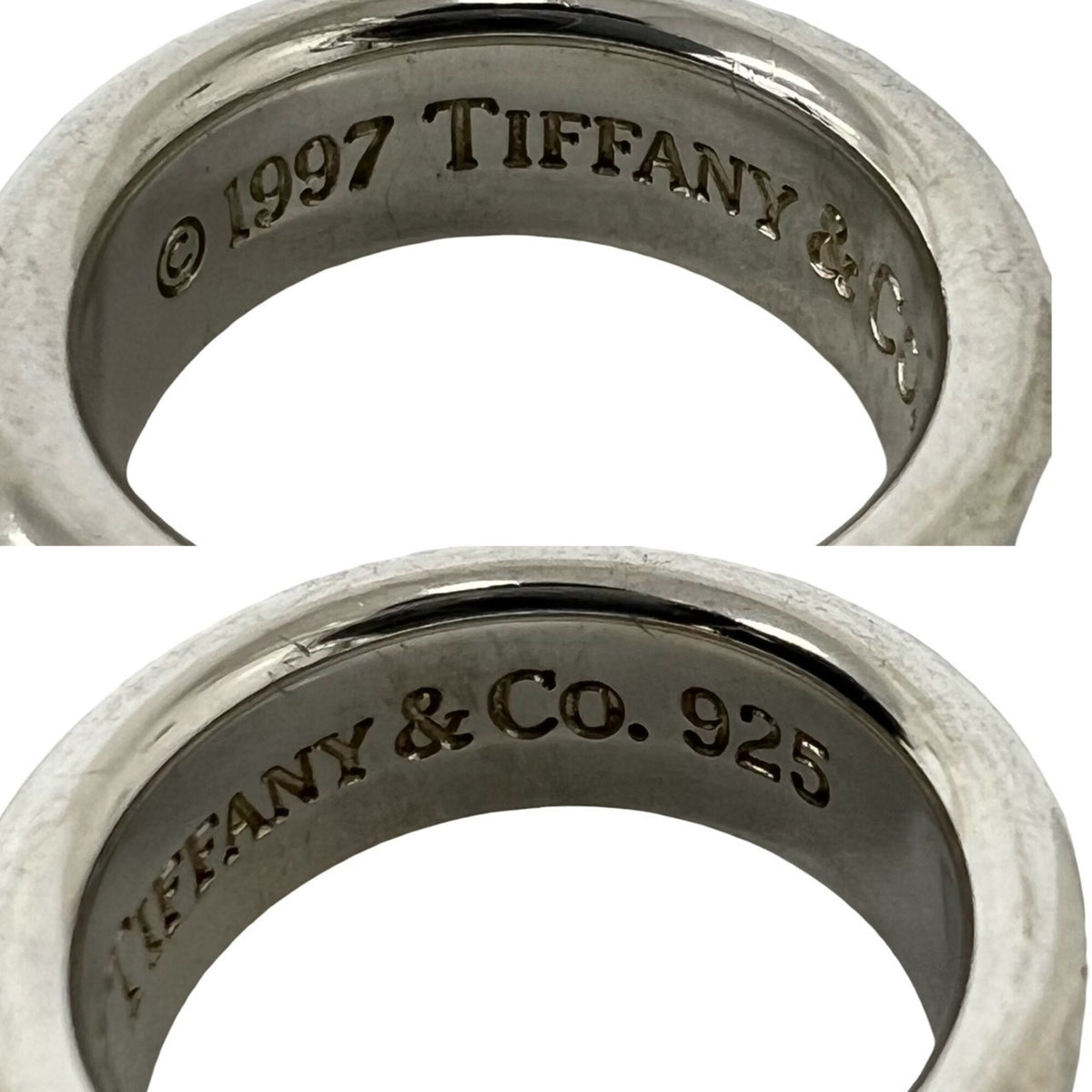 Tiffany Silver Silver 925 Band Ring (Pre-Owned)