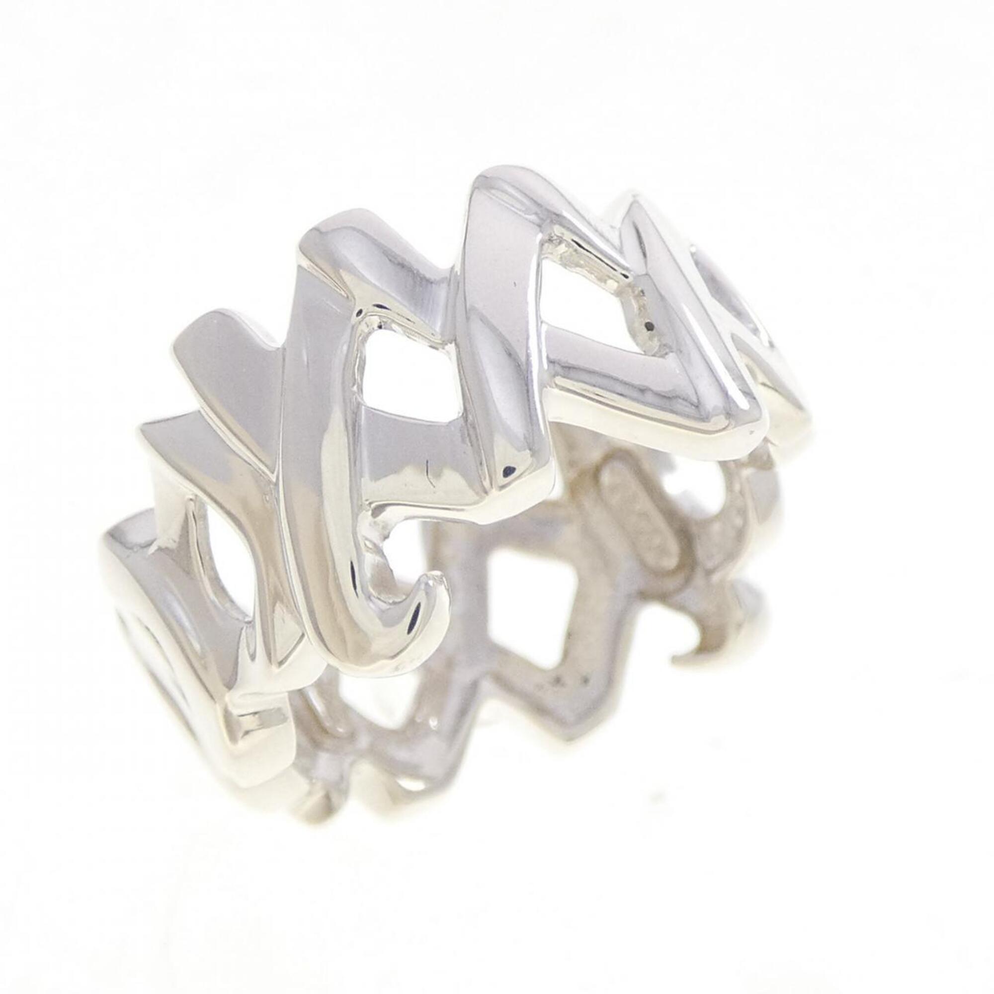 Tiffany Gold Silver 925 Band Ring (Pre-Owned)