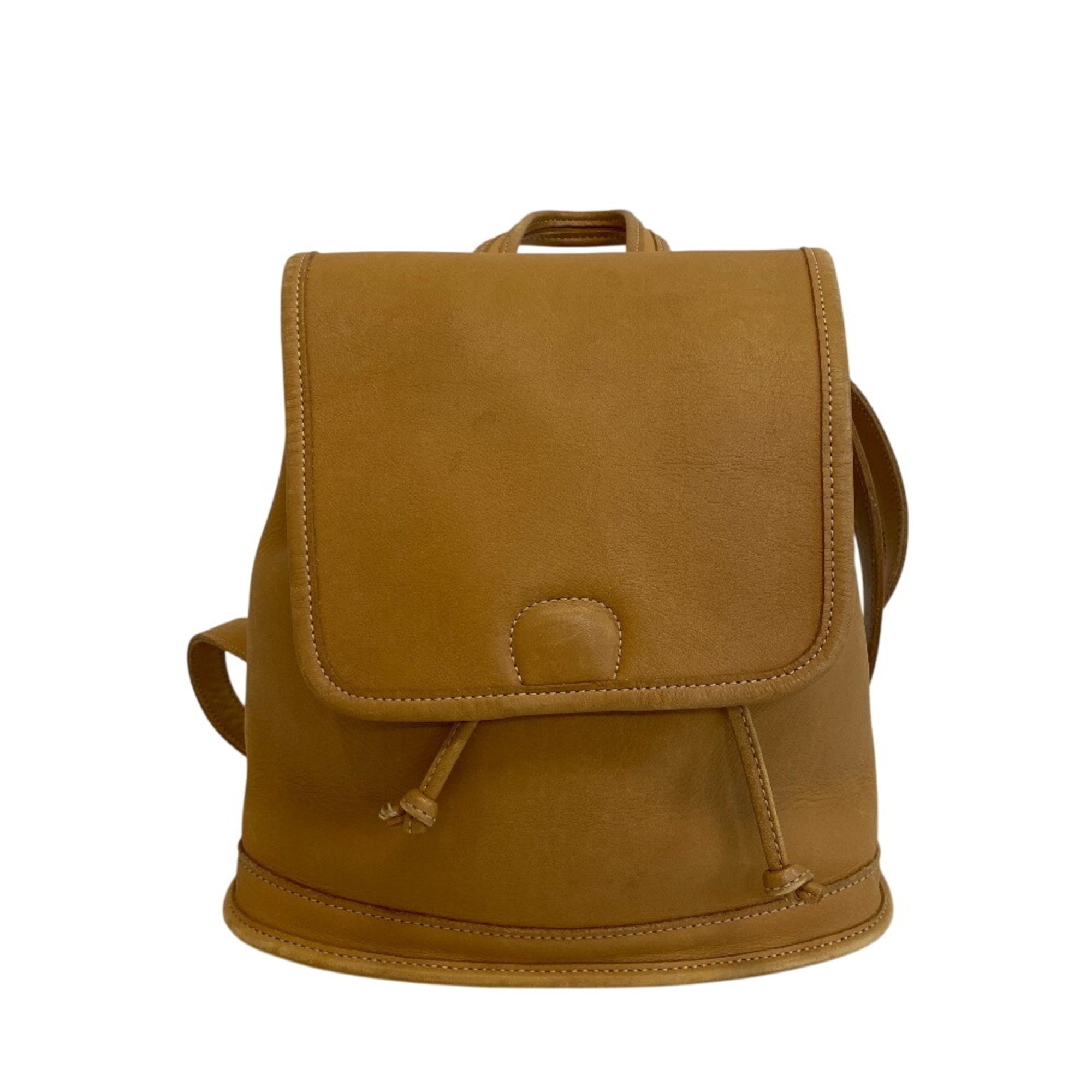 Coach Beige Leather Backpack (Pre-Owned)
