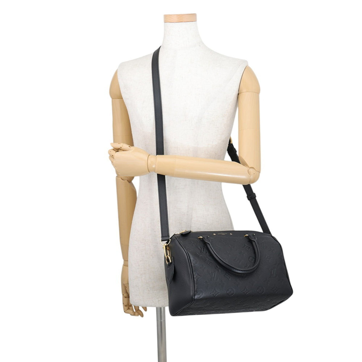 Louis Vuitton Monogram Empreinte Black Noir Monogram Empreinte Handbag (Pre-Owned)