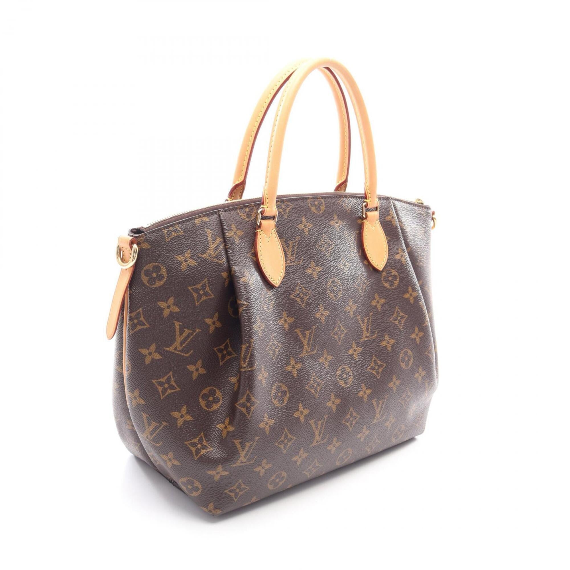 Louis Vuitton Brown Pvc Coated Canvas Leather Handbag (Pre-Owned)