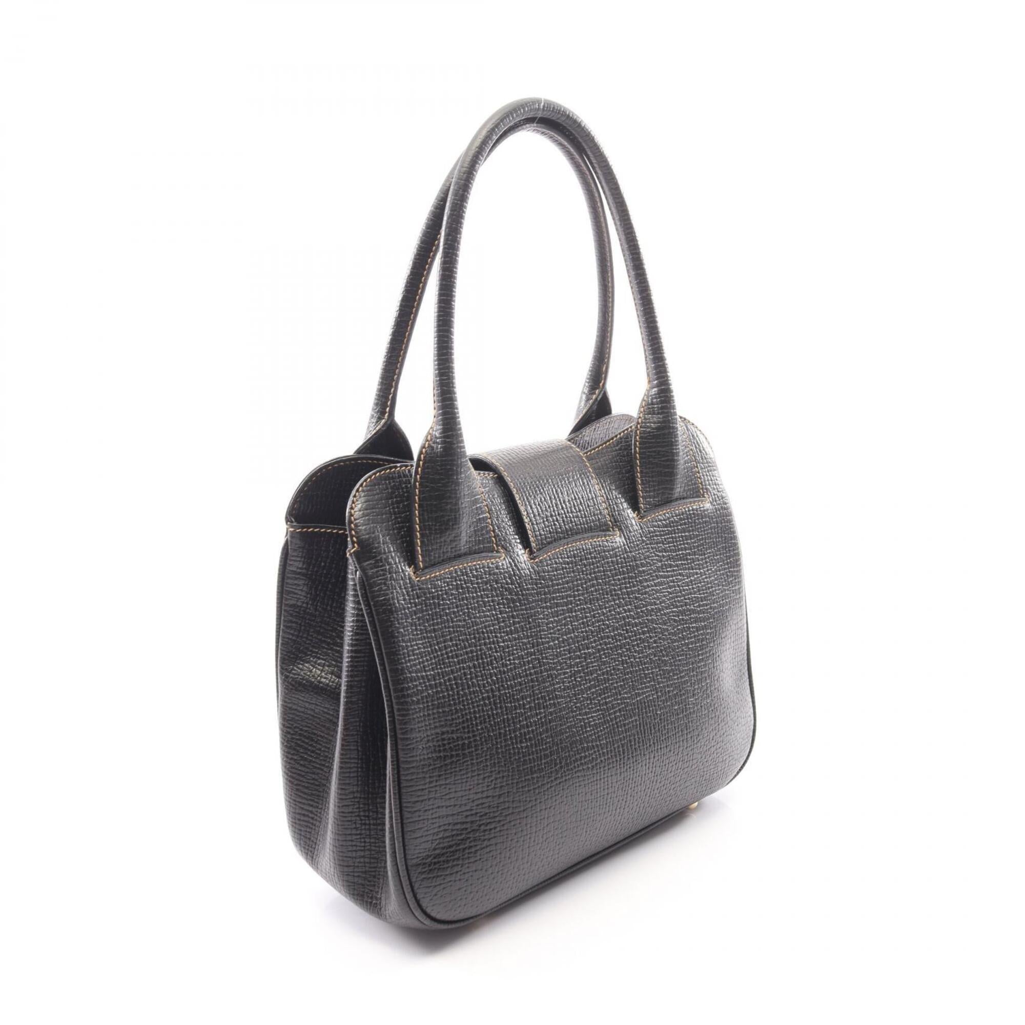 Loewe Black Leather Handbag Shoulder Bag (Pre-Owned)
