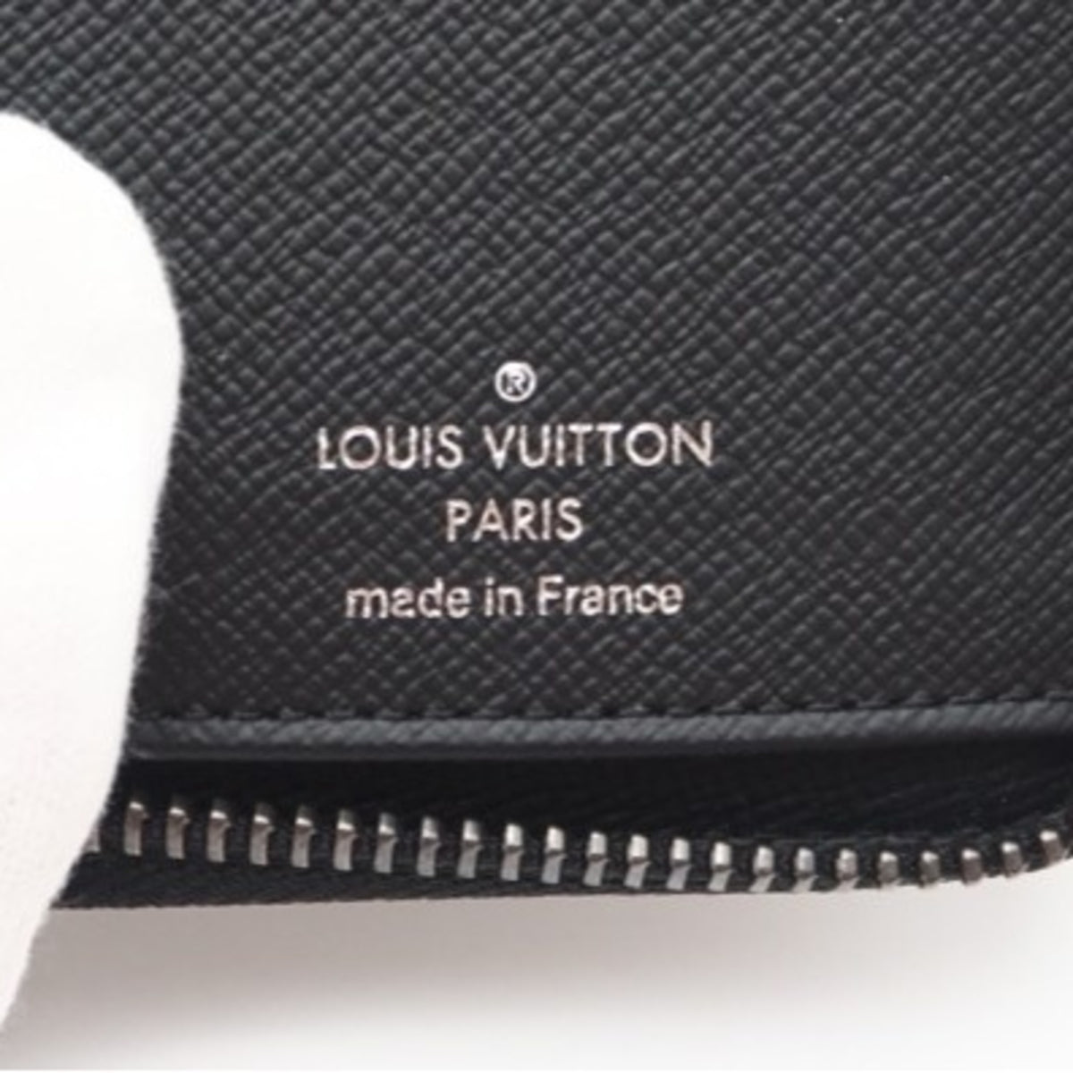 Louis Vuitton Black Gray Coated Canvas Long Wallet (Bi-Fold) (Pre-Owned)
