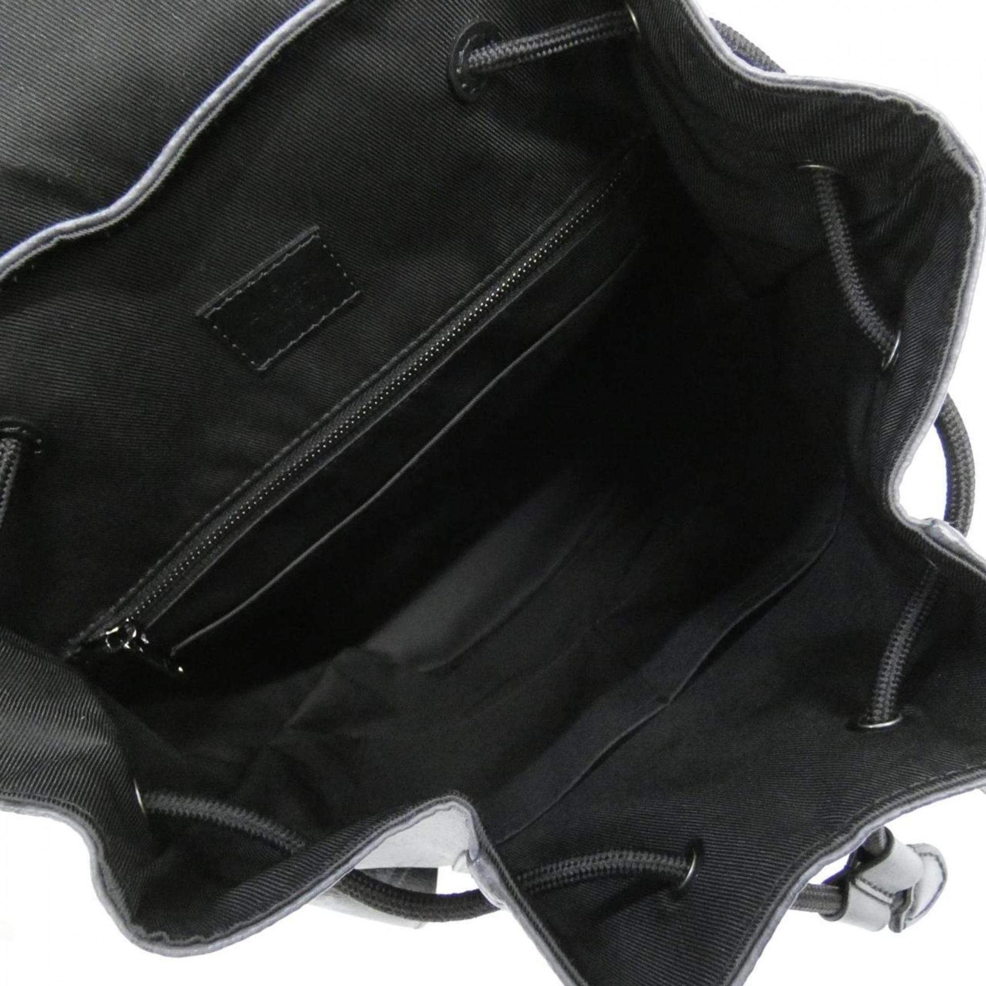 Louis Vuitton Black Coated Canvas Backpack (Pre-Owned)