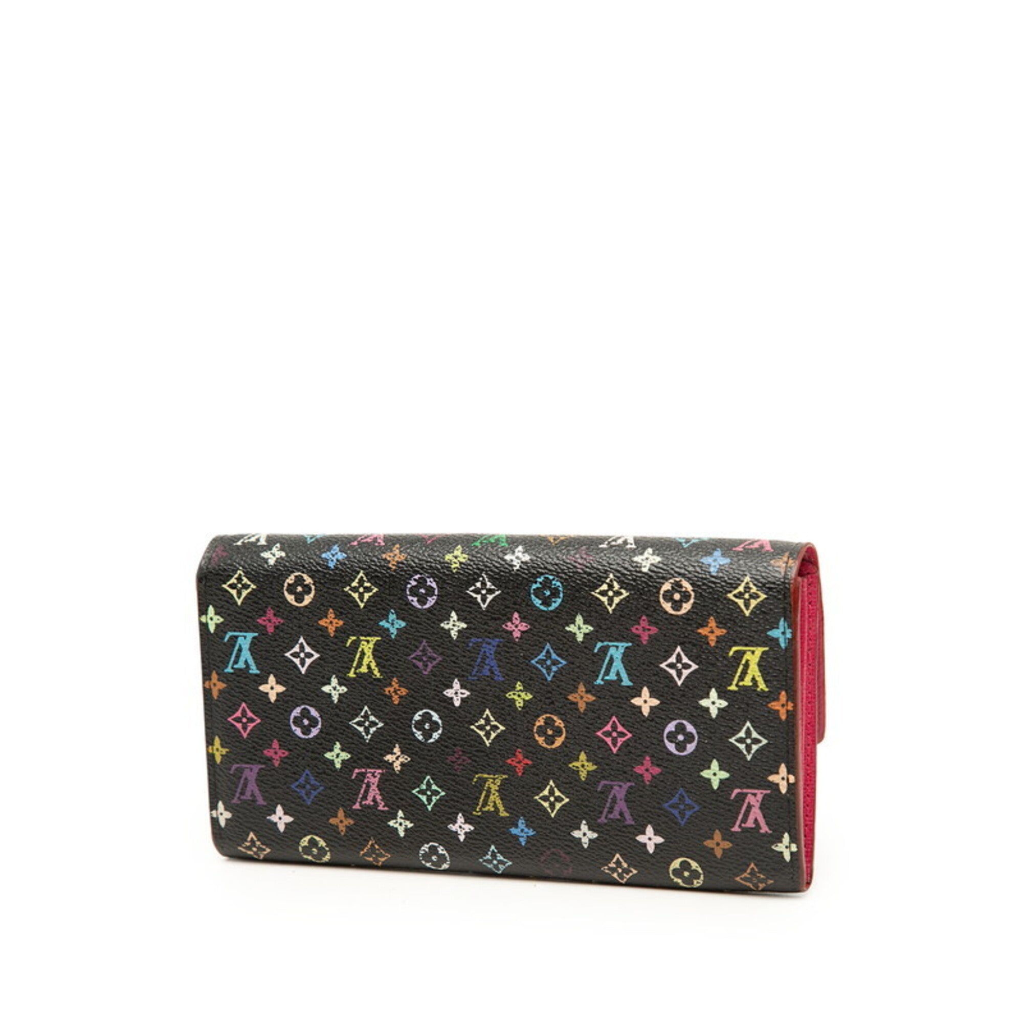 Louis Vuitton Monogram Multi-Color Noir Pvc Leather Coin Purse/Coin Case (Pre-Owned)