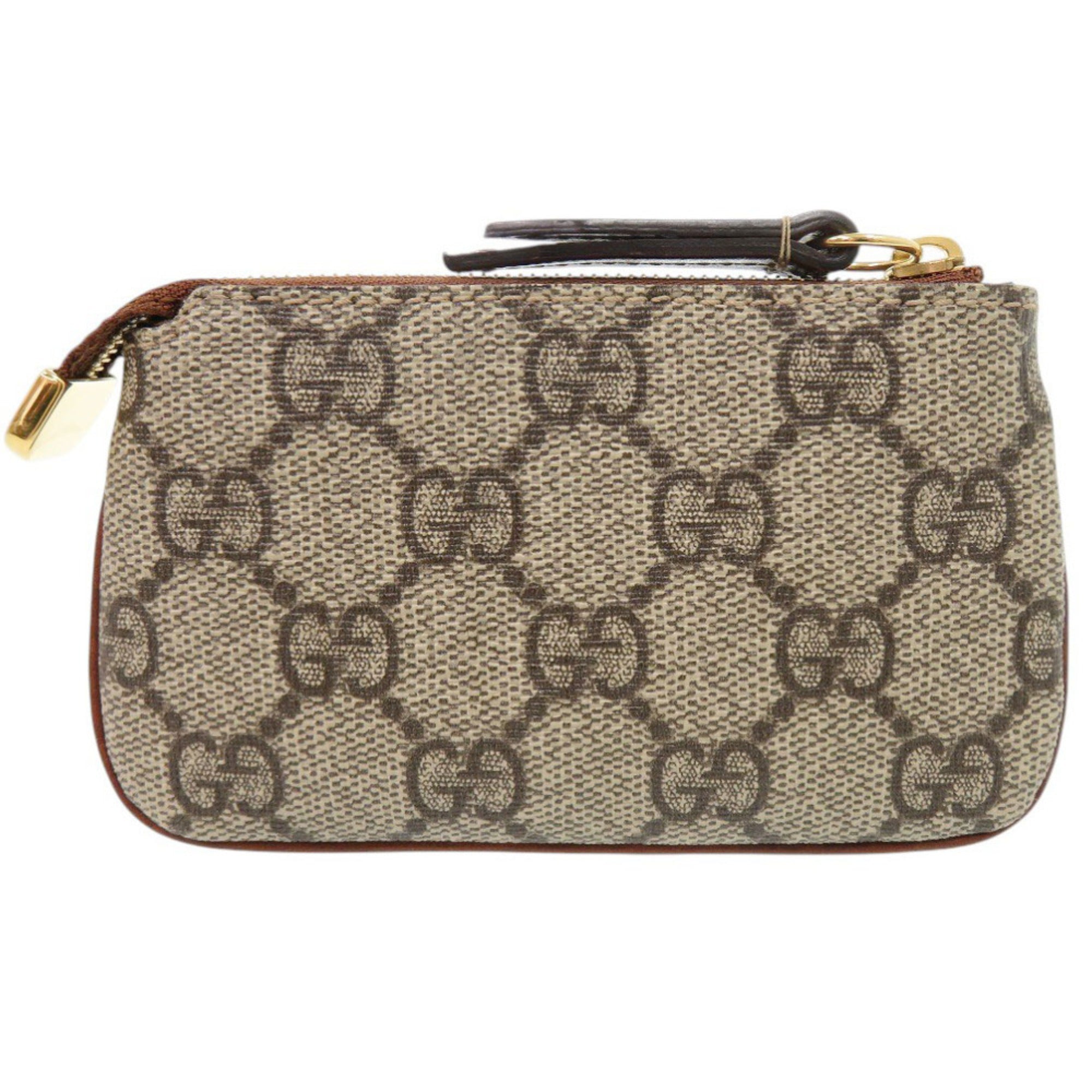 Gucci Beige Gg Supreme Coin Purse/Coin Case (Pre-Owned)