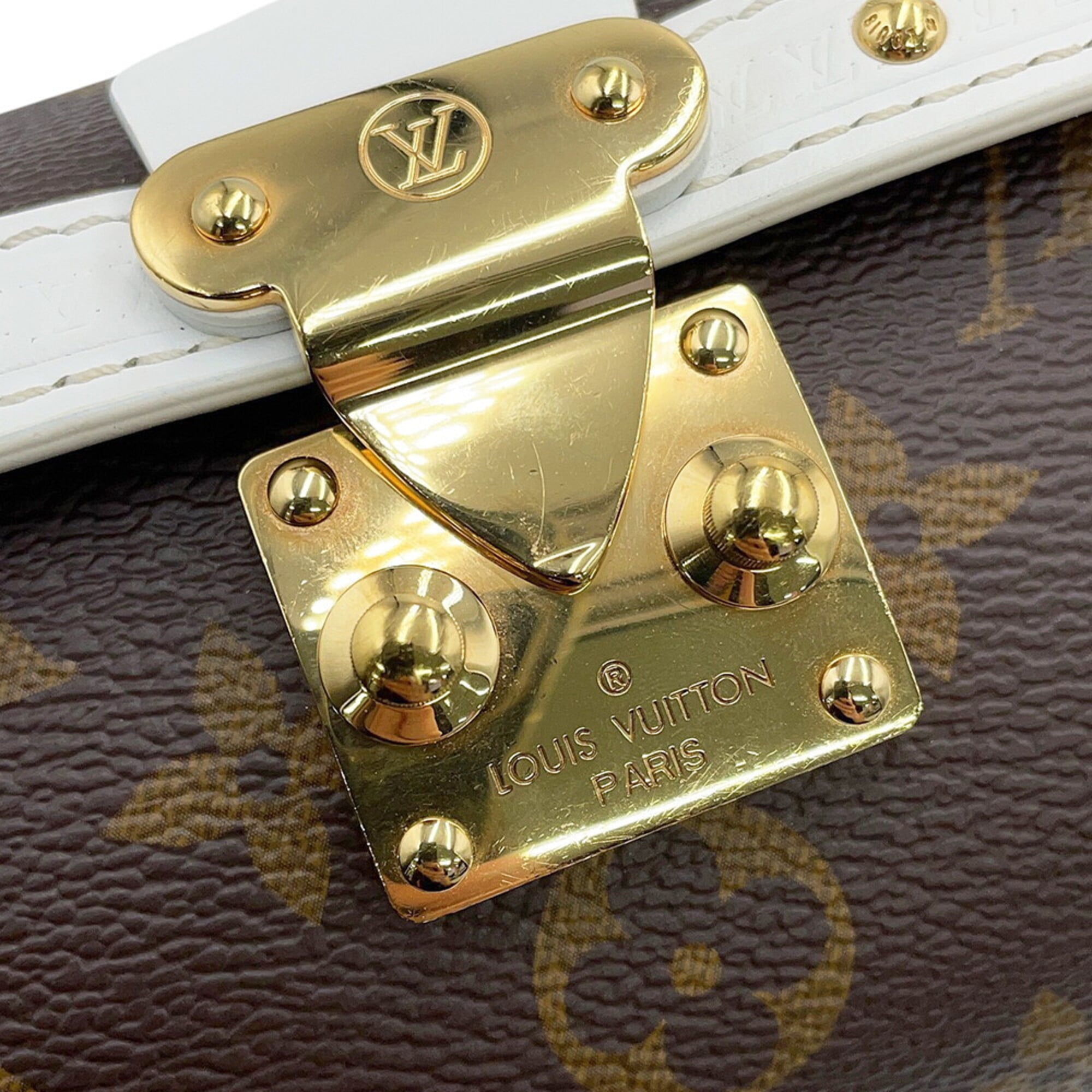 Louis Vuitton Monogram Brown Monogram Leather Handbag Shoulder Bag (Pre-Owned)