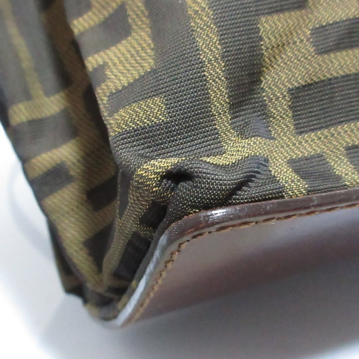 Fendi Zucca Brown Canvas Tote Bag (Pre-Owned)