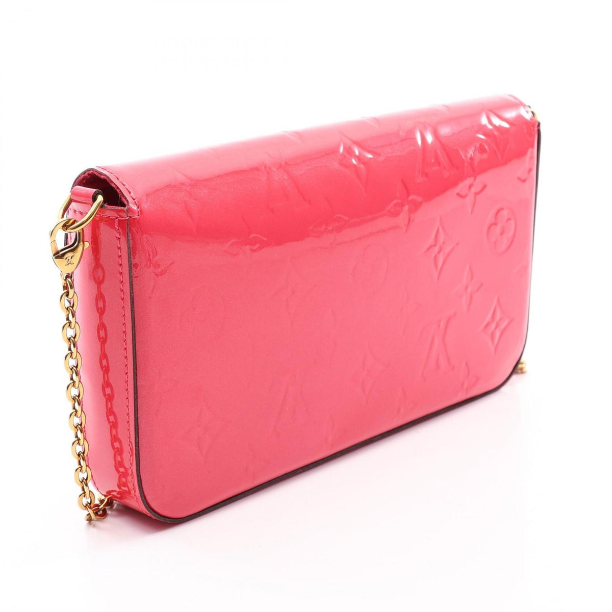 Louis Vuitton Hot Pink Pink Vernis Handbag Pochette Shoulder Bag (Pre-Owned)