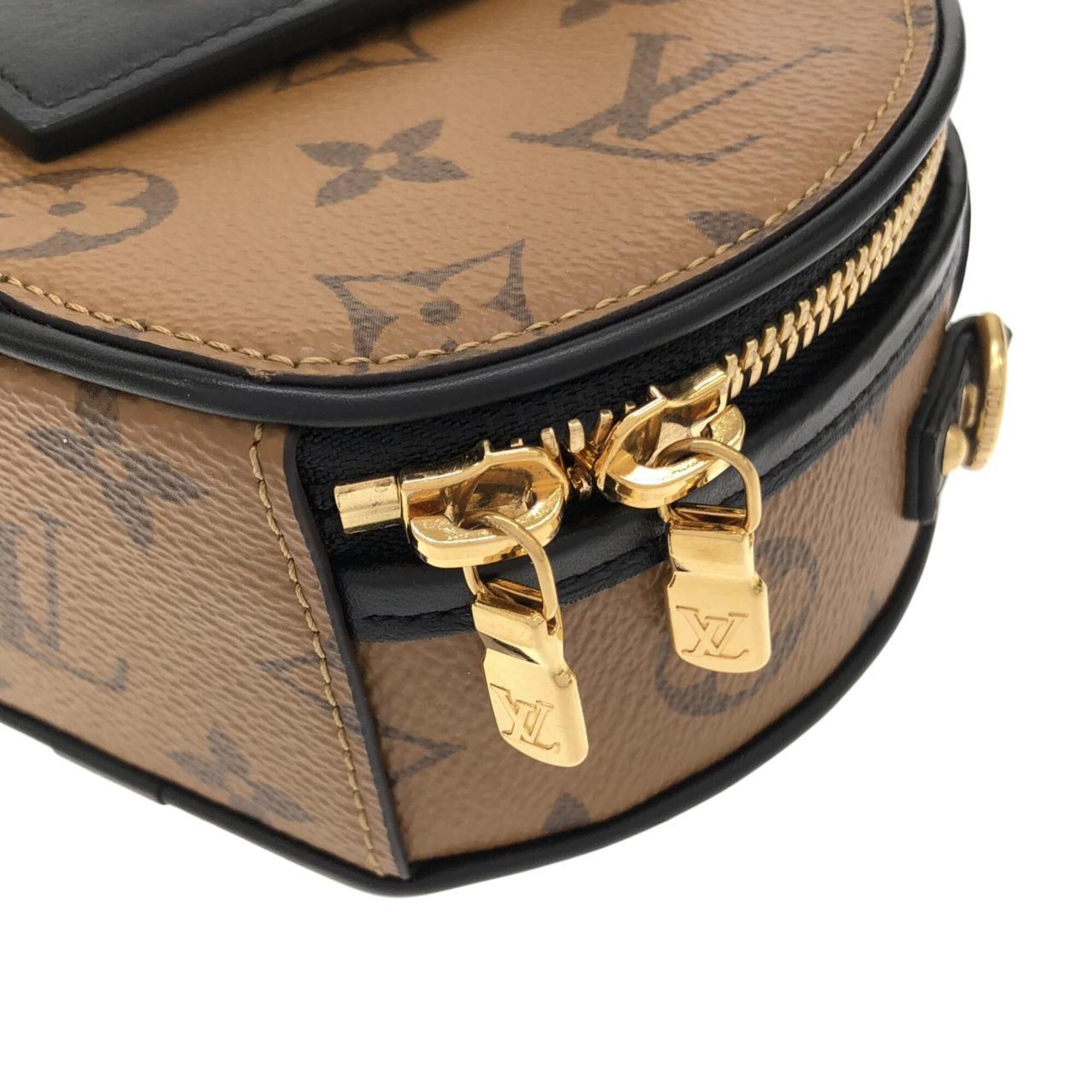 Louis Vuitton Marron Coated Canvas Shoulder Bag (Pre-Owned)