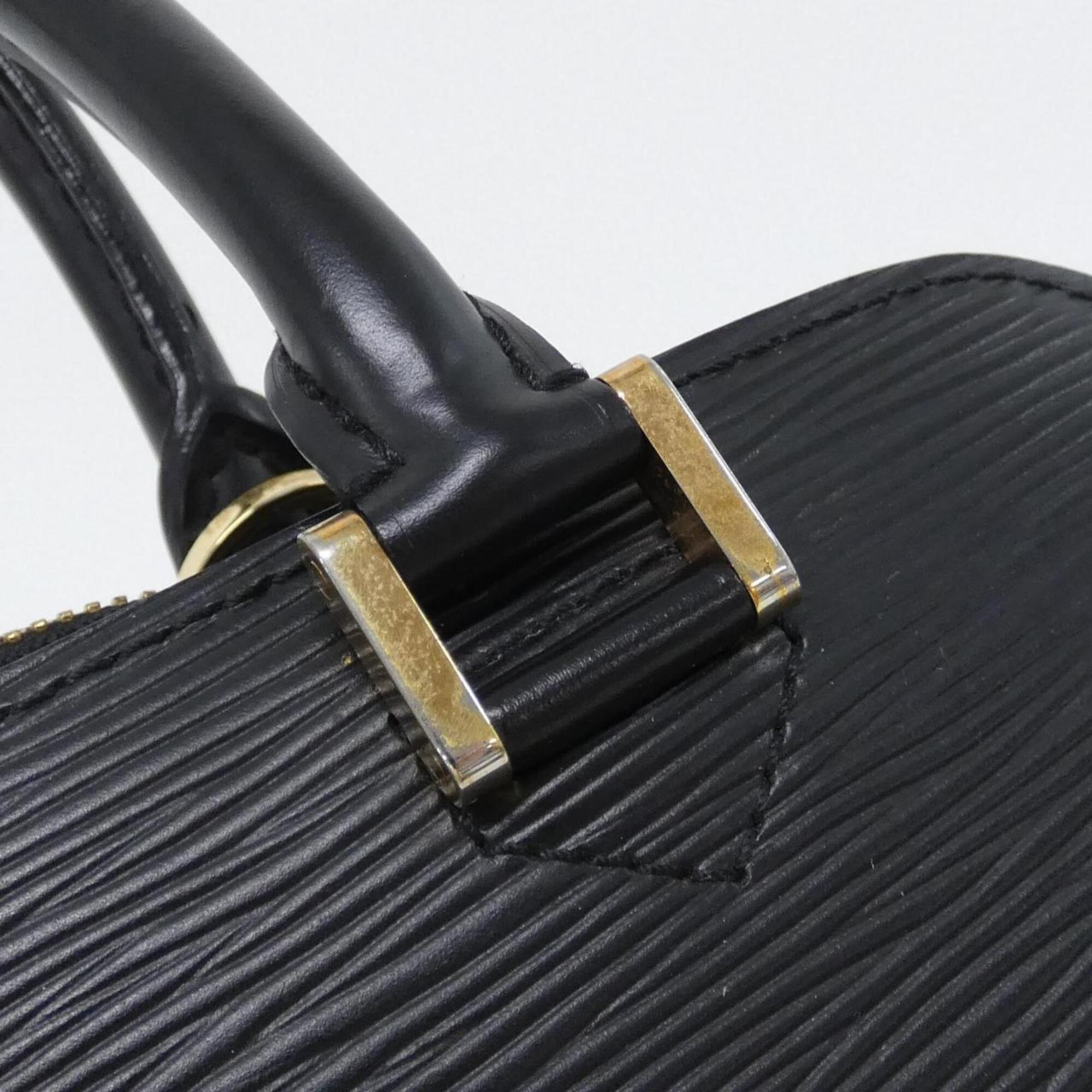 Louis Vuitton Black Leather Handbag (Pre-Owned)
