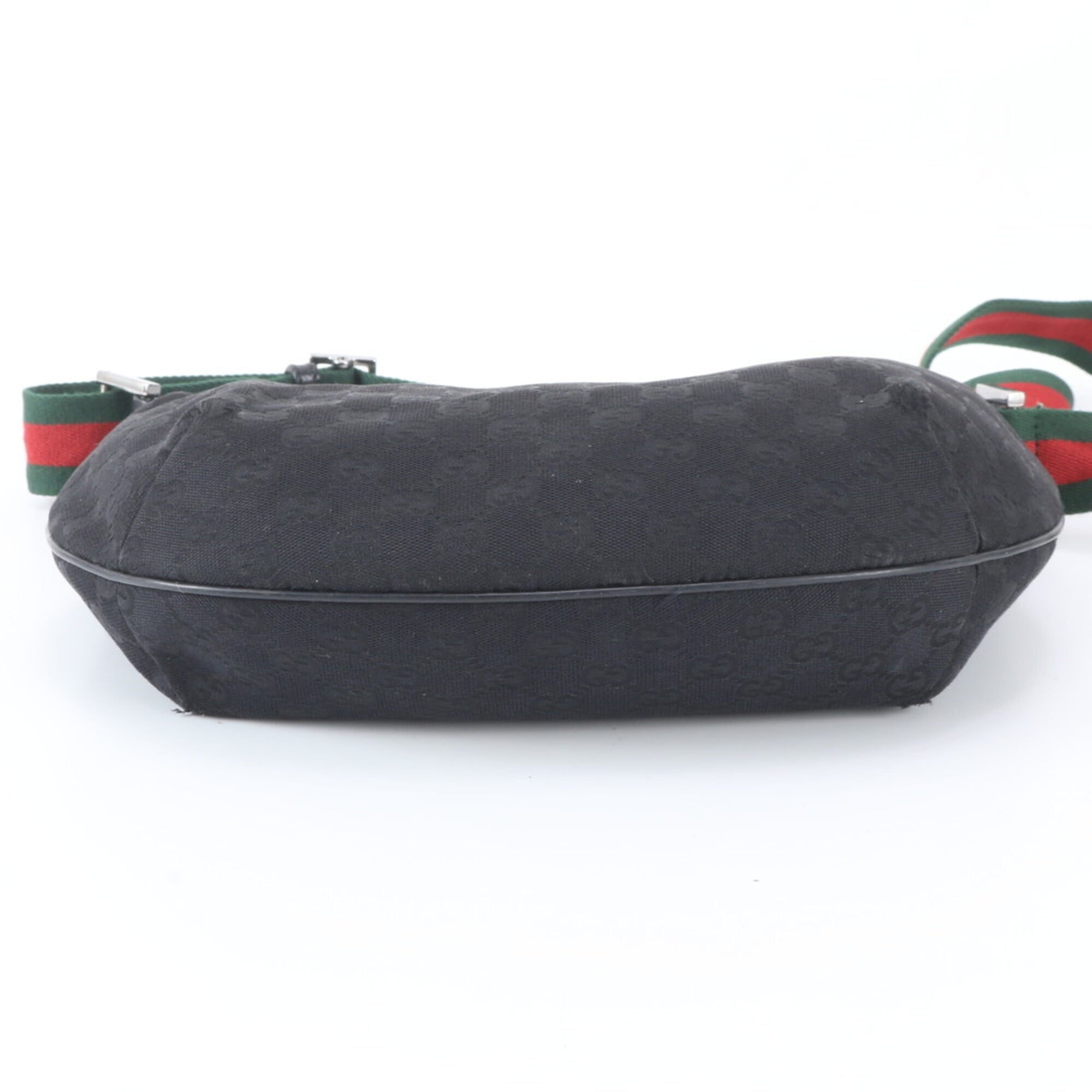 Gucci Gg Canvas Black Gg Canvas Shoulder Bag (Pre-Owned)