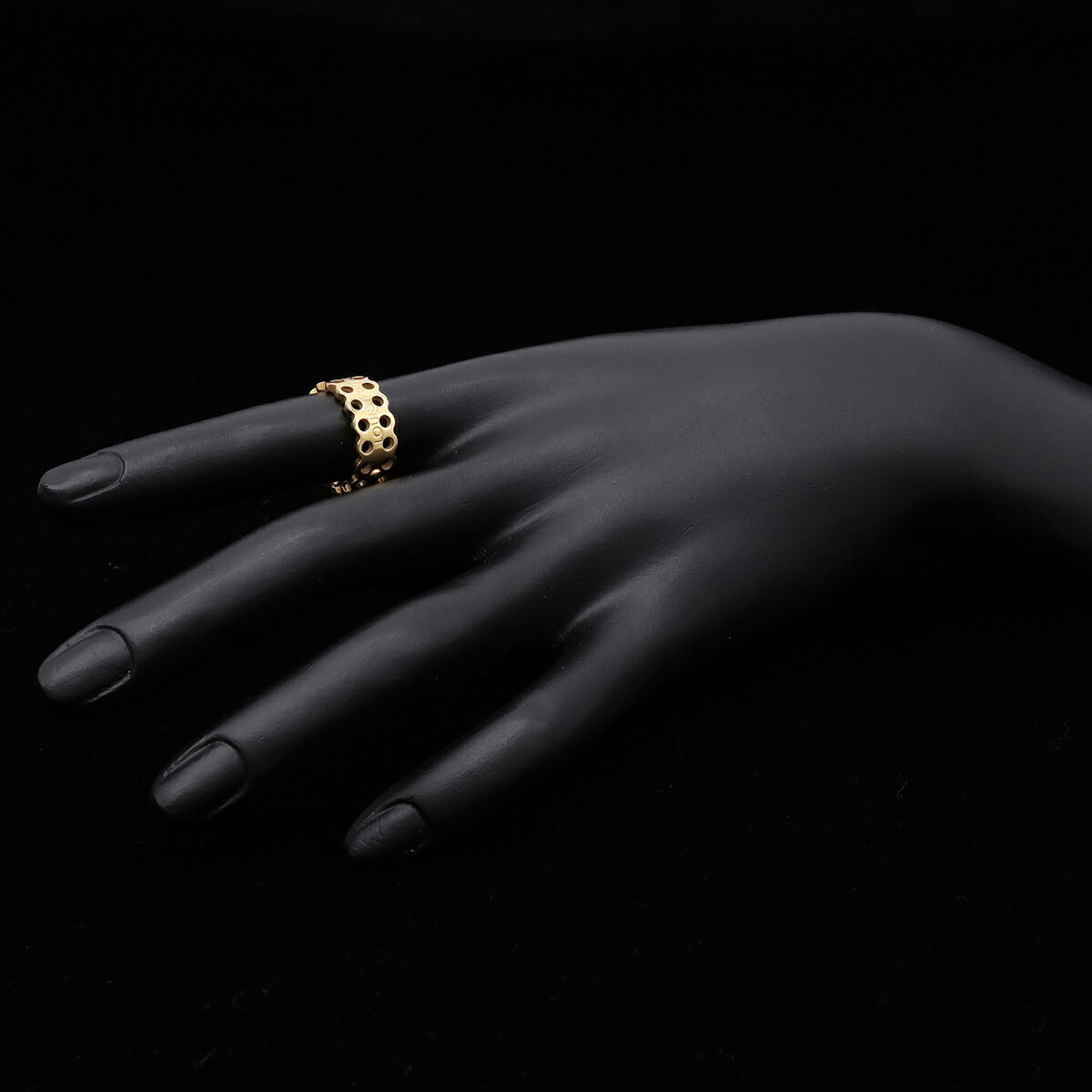 Louis Vuitton Gold Gold Plating Band Ring (Pre-Owned)