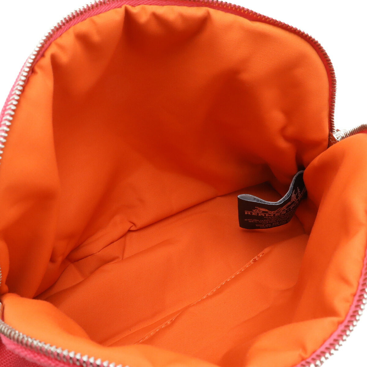 Hermes Fuchsia Canvas Pouch (Pre-Owned)