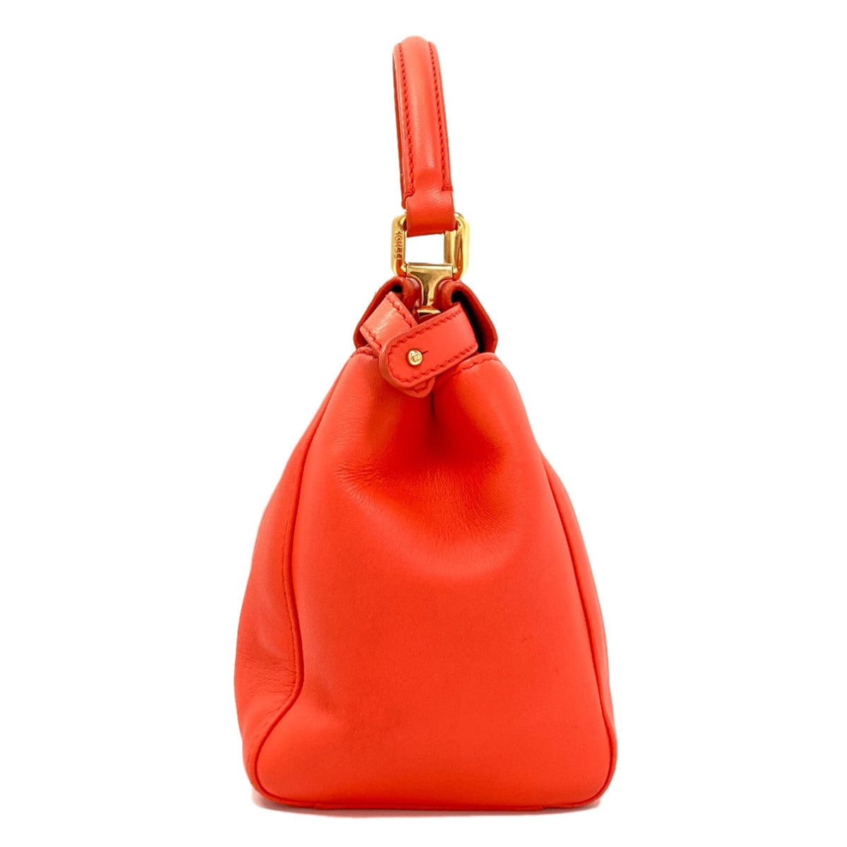 Fendi Orange Leather Handbag (Pre-Owned)