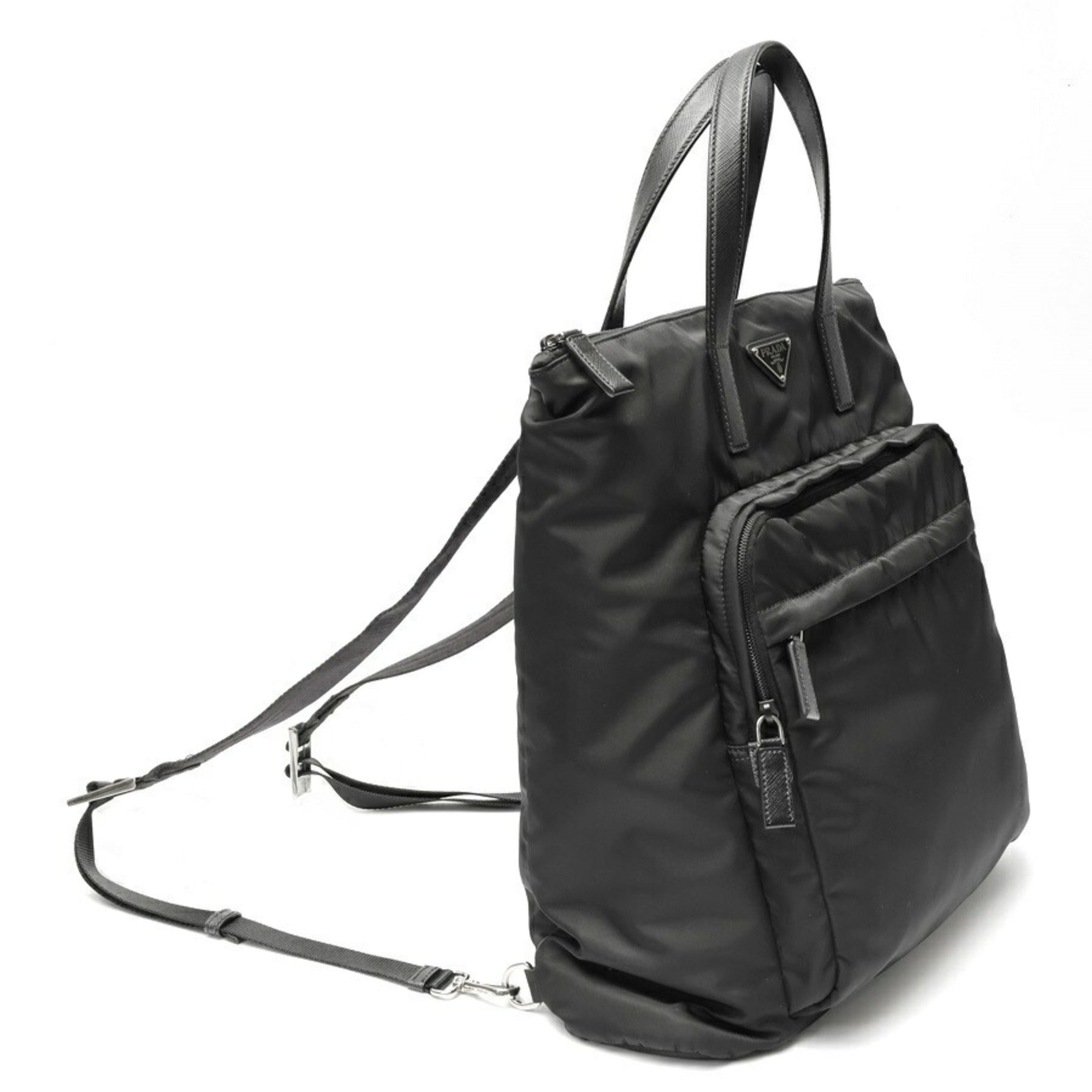 Prada Black Nylon Tote Bag (Pre-Owned)
