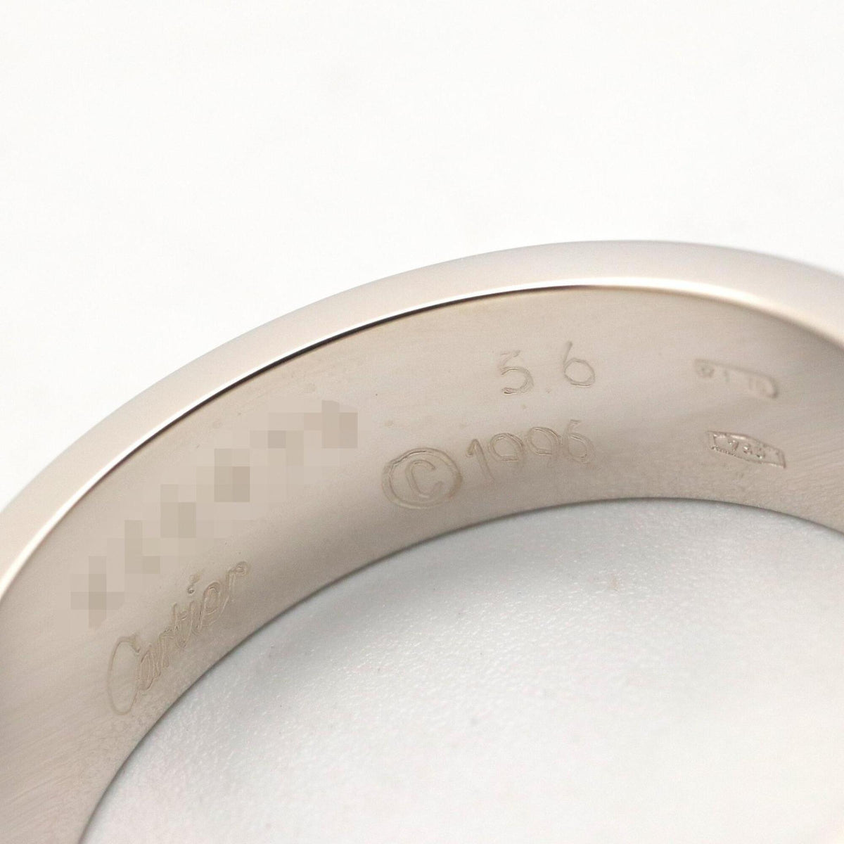 Cartier White Gold White Gold (18K) Band Ring (Pre-Owned)