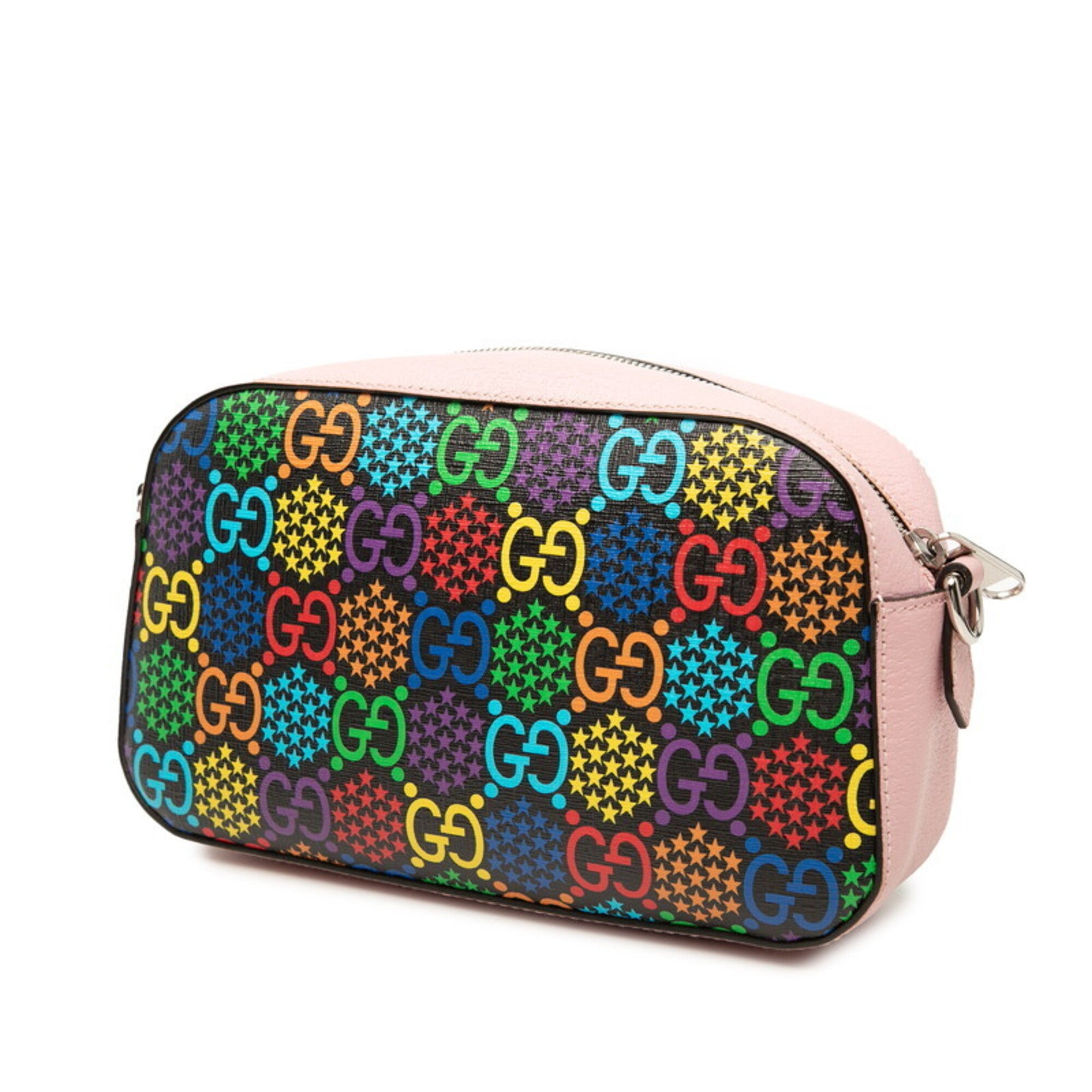 Gucci Multi-Color Pink Pvc Leather Shoulder Bag (Pre-Owned)
