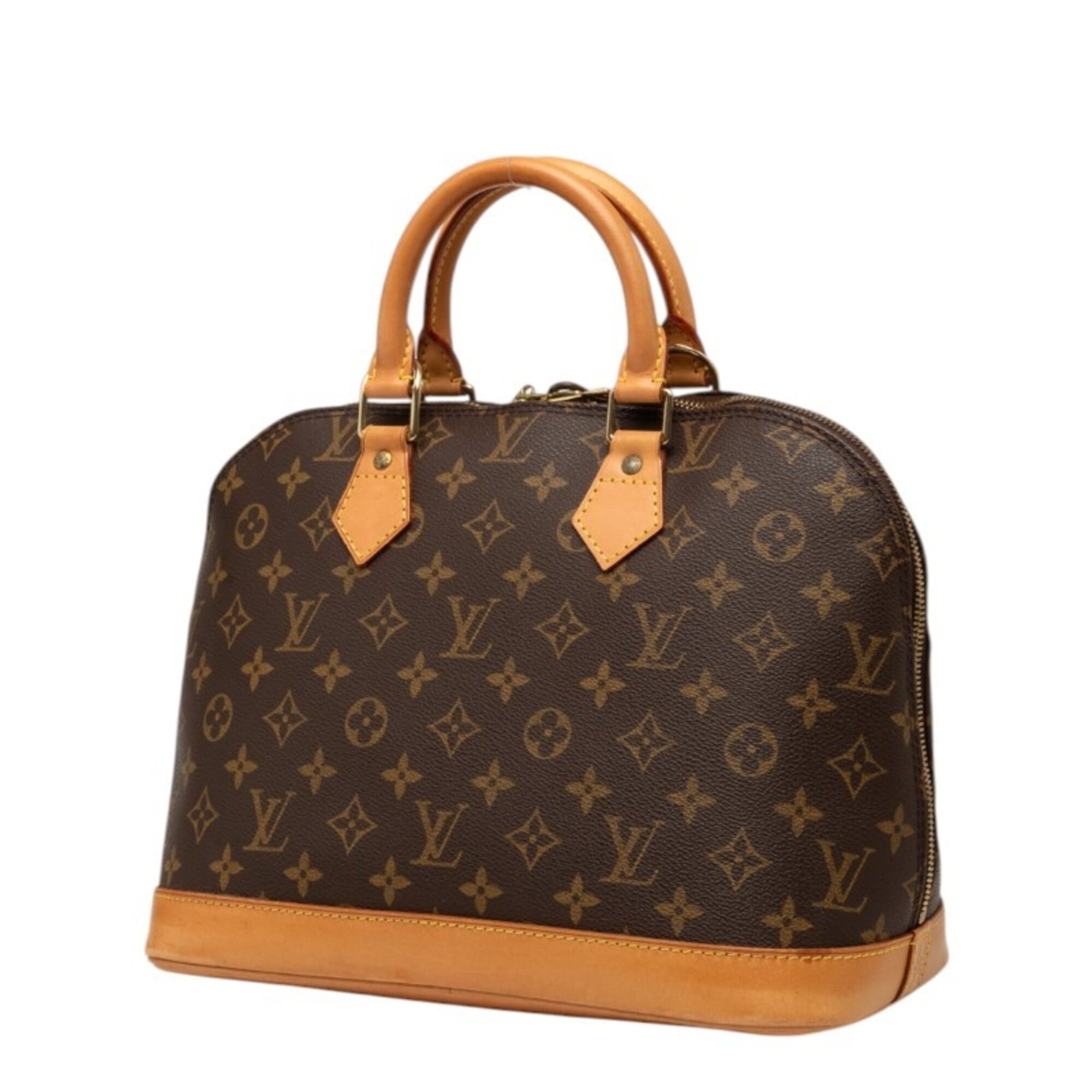 Louis Vuitton Brown Pvc Leather Handbag (Pre-Owned)
