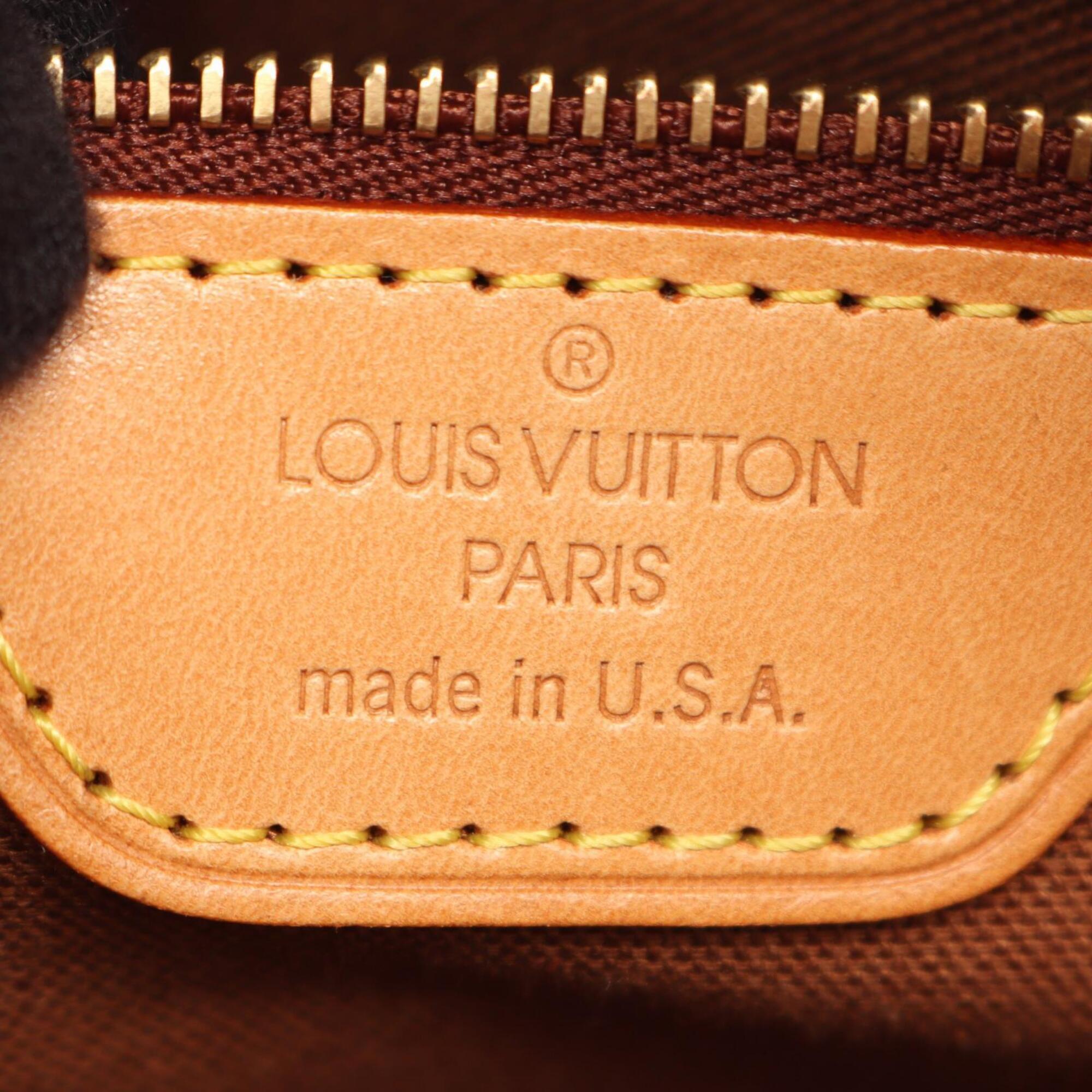 Louis Vuitton Brown Monogram Leather Handbag (Pre-Owned)